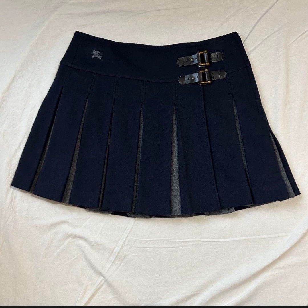 Burberry Burberry Pleated Mini Skirt Wool - dmc Size US 29 - 1 Thumbnail