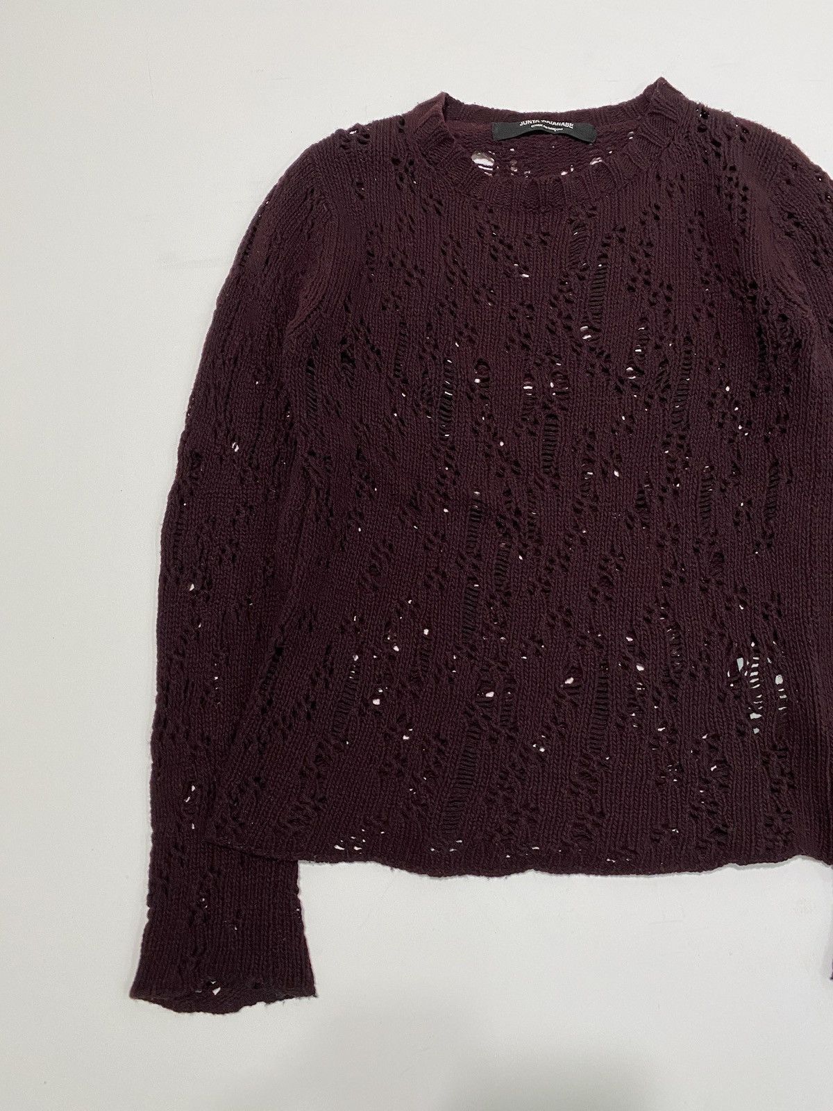 Comme des Garcons Junya Watanabe 02’ grunge distress knit Size US M / EU 48-50 / 2 - 4 Thumbnail