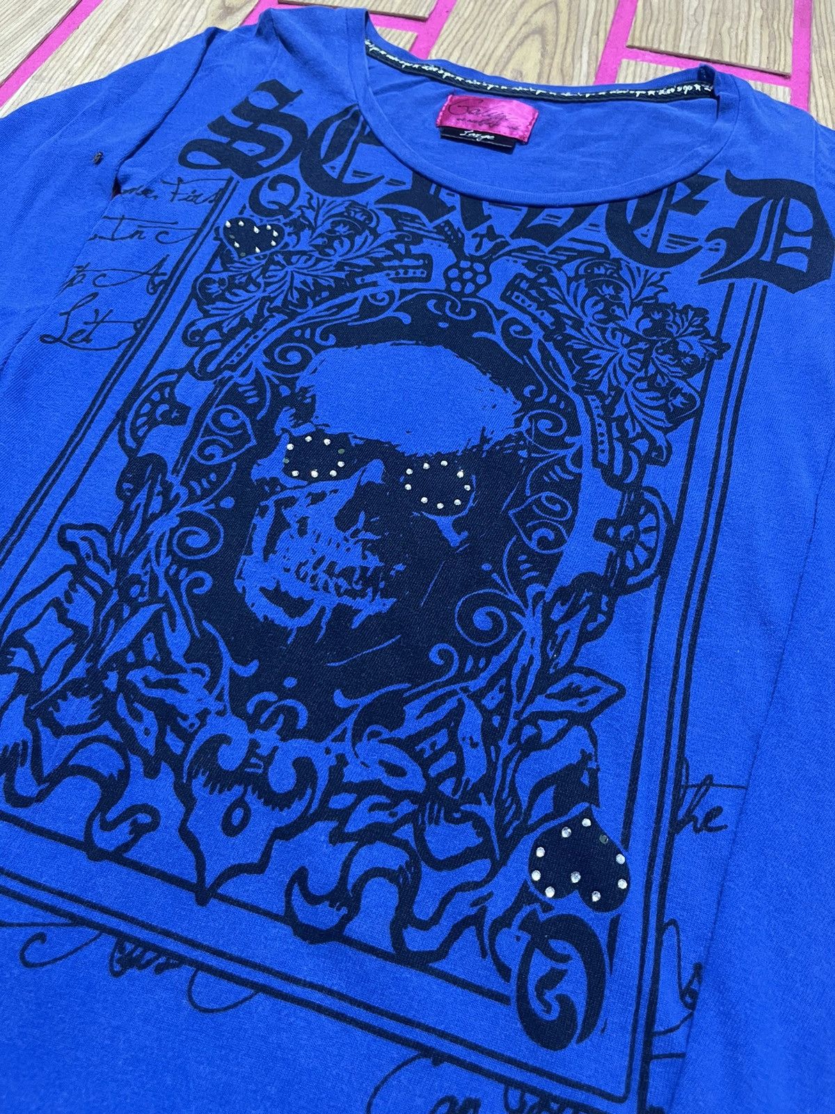 If Six Was Nine Y2K GOLIFAE long sleeve t-shirt with full skull print Size US M / EU 48-50 / 2 - 3 Thumbnail