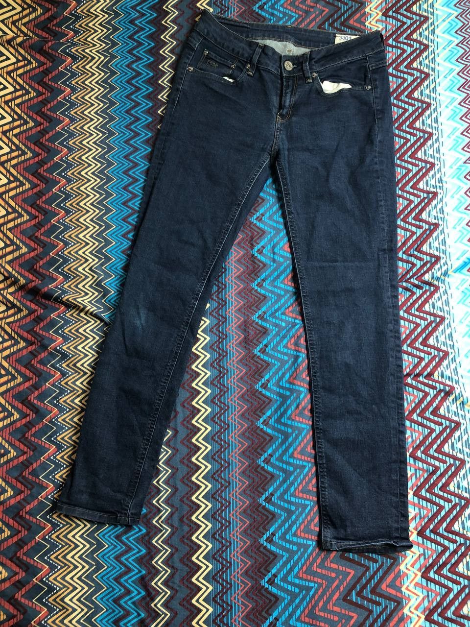 G-Star × Japanese Brand Vintage GStar Raw Jeans Low Rise Washed Distressed Denim y2k Size 29" - 18 Thumbnail