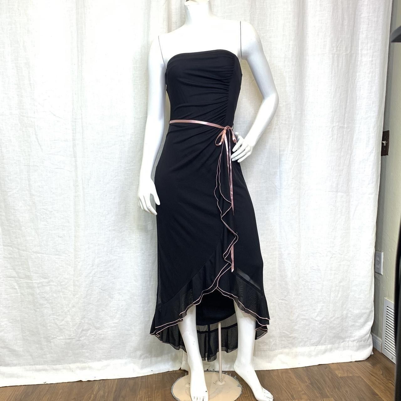 Other Vintage strapless lace ruffle trim dress 🔮🎀 Size S / US 4 / IT 40 - 3 Thumbnail