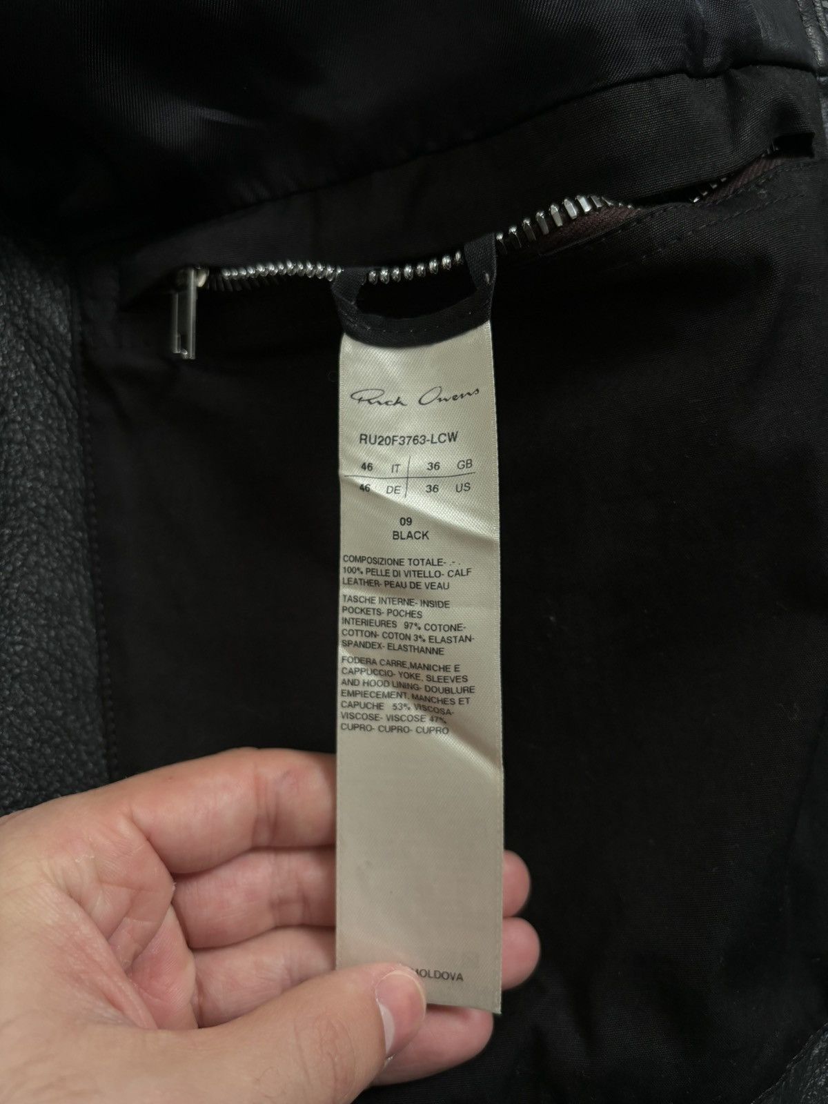 Rick Owens Rick Owen’s Black Leather Jacket Size US S / EU 44-46 / 1 - 5 Thumbnail