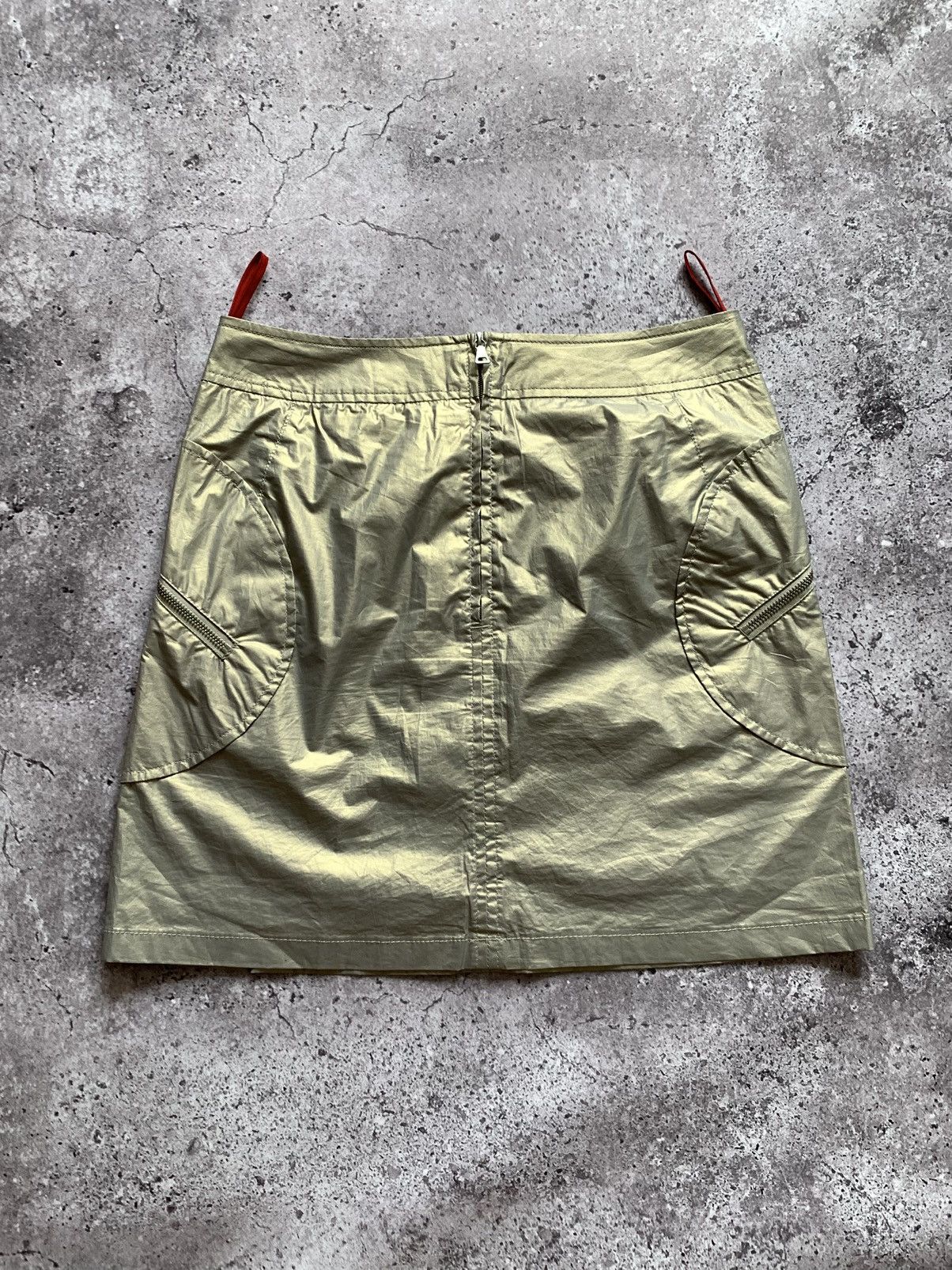🔥ARCHIVE PRADA SPORT SILVER METAL 00’s Y2K SKIRT
