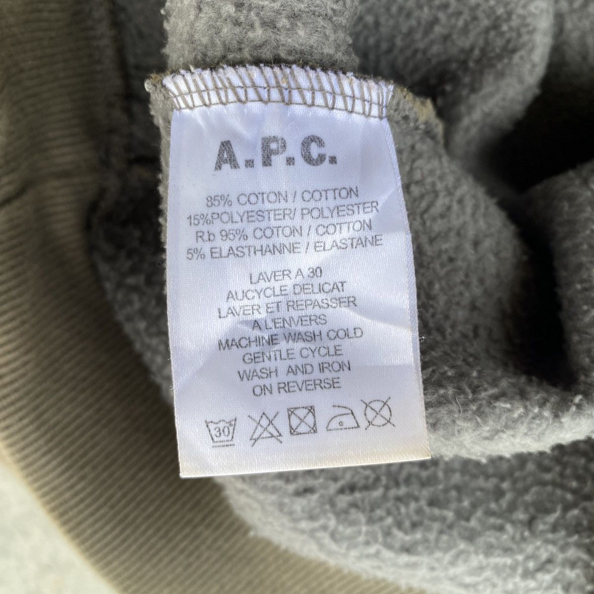 A.P.C. A.P.C Faded Distressed big Logo sweatshirt Size US L / EU 52-54 / 3 - 6 Thumbnail