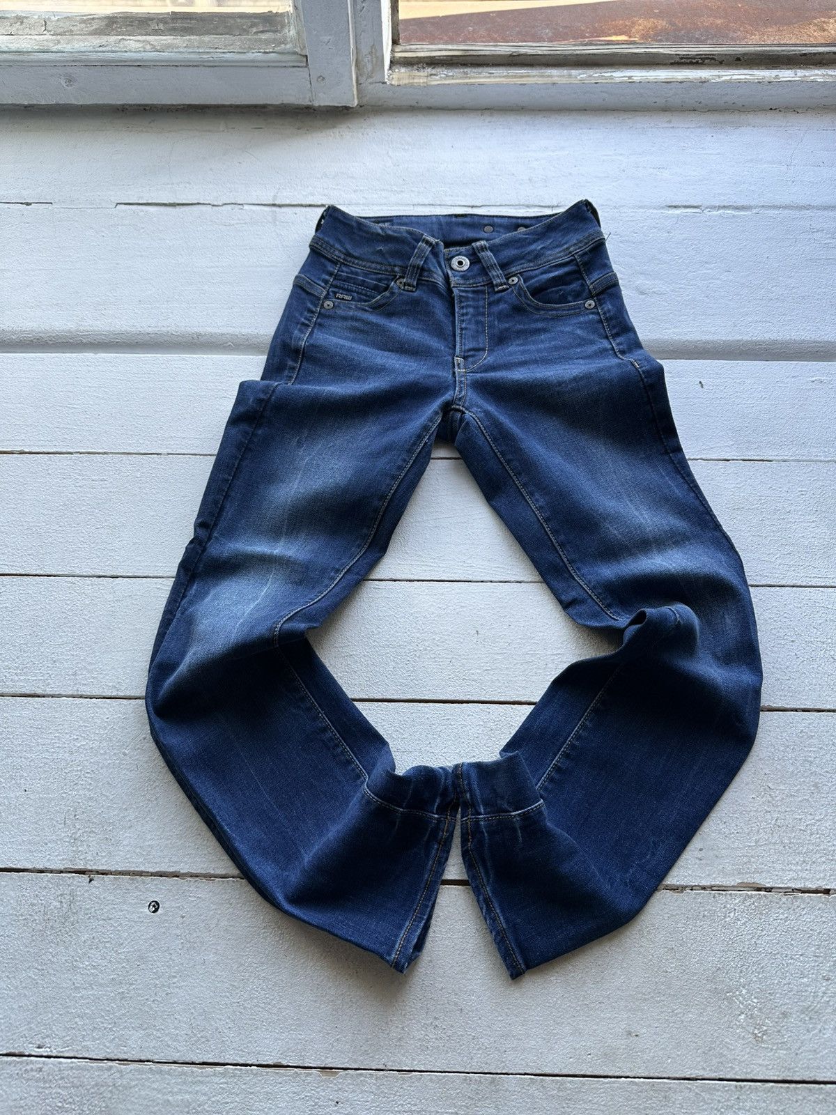 G-Star VNTG🚨G STAR RAW Jeans AVANT GARDE Washed Denim y2k Size 22" - 1 Thumbnail