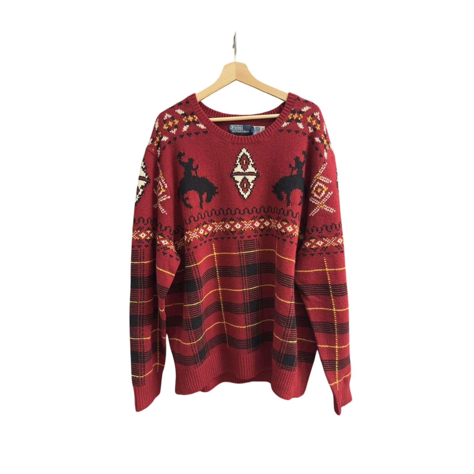 Polo Ralph Lauren Polo Ralph Lauren Western-Inspired Fair Isle Sweater Size US XXL / EU 58 / 5 - 1 Thumbnail