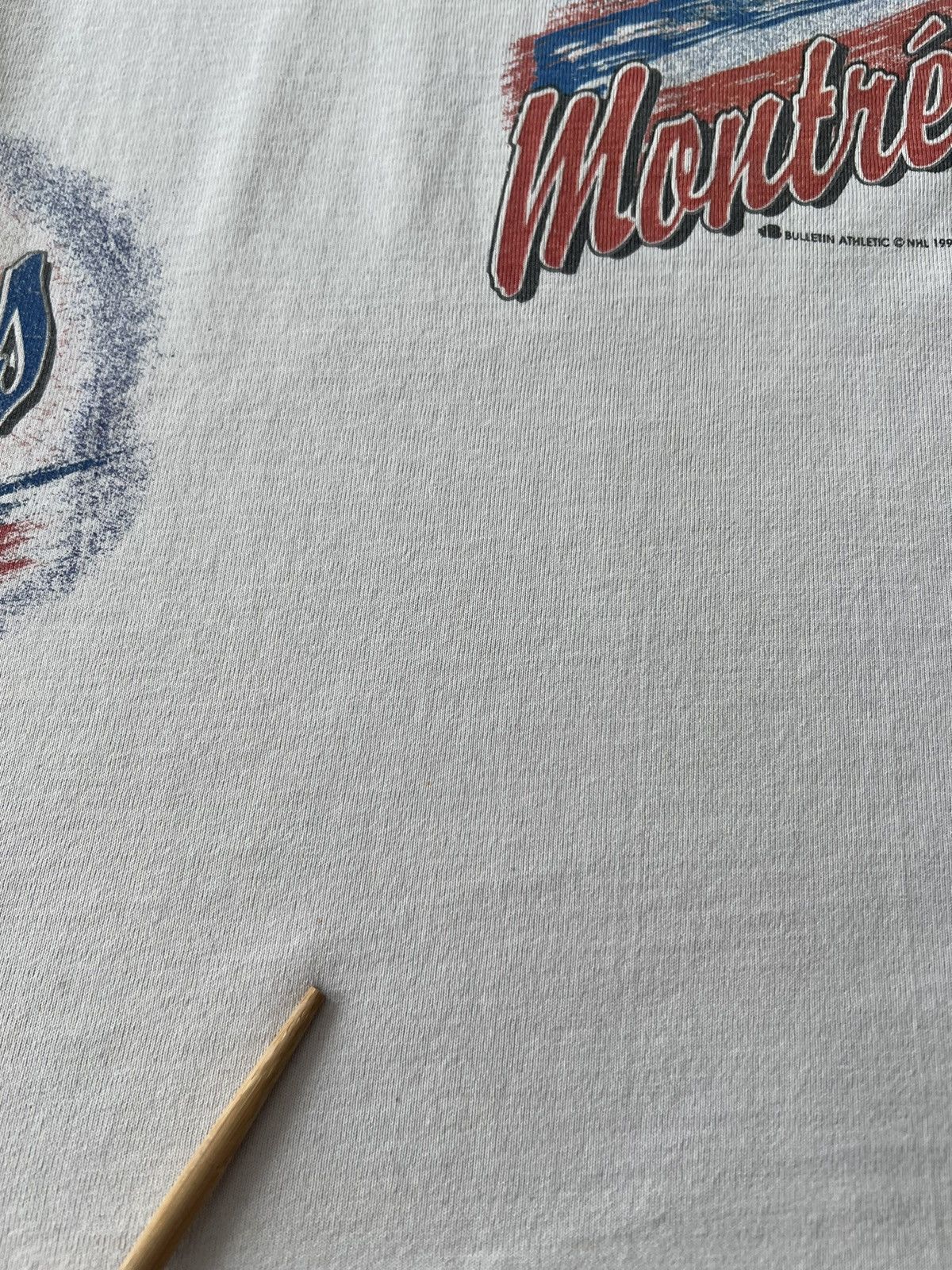 NHL Vintage 1993 Montreal Canadiens NHL Hockey Bulletin T-shirt Size US S / EU 44-46 / 1 - 22 Thumbnail