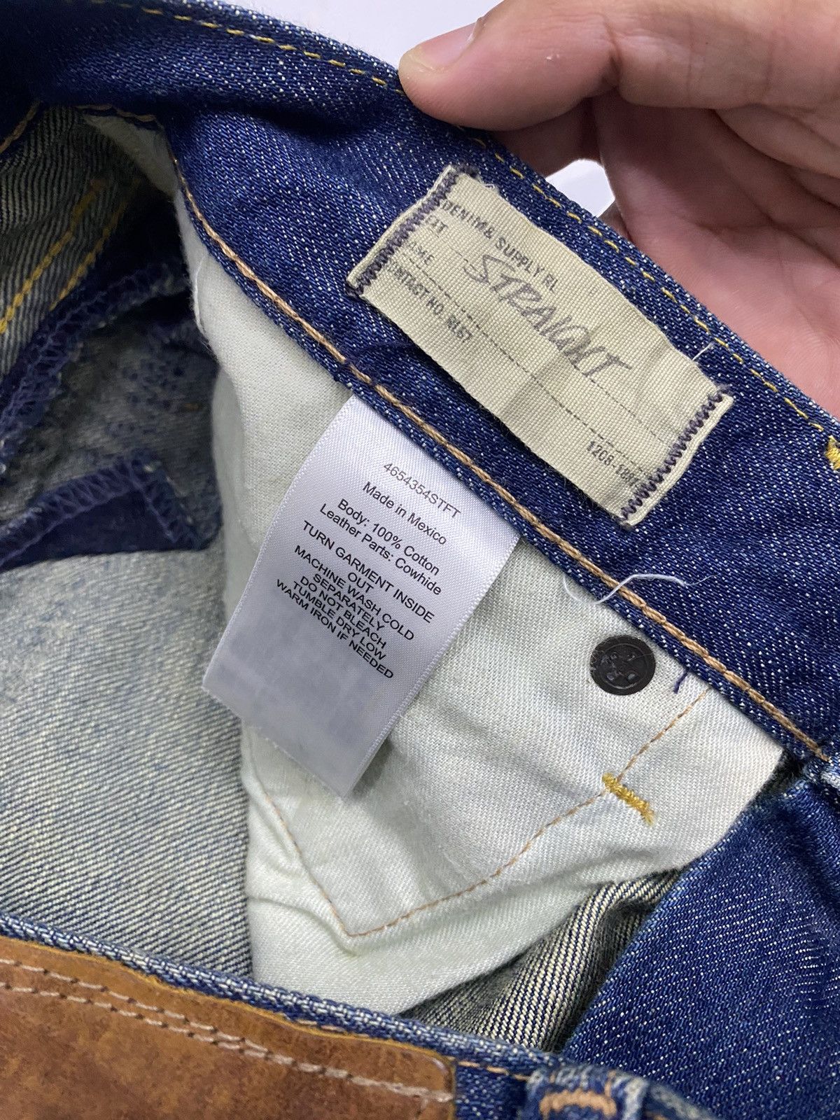 Kapital 🔥DENIM & SUPPY RALPH LAUREN PATCHWORK DISTRESS DENIM JEANS Size US 34 / EU 50 - 11 Thumbnail