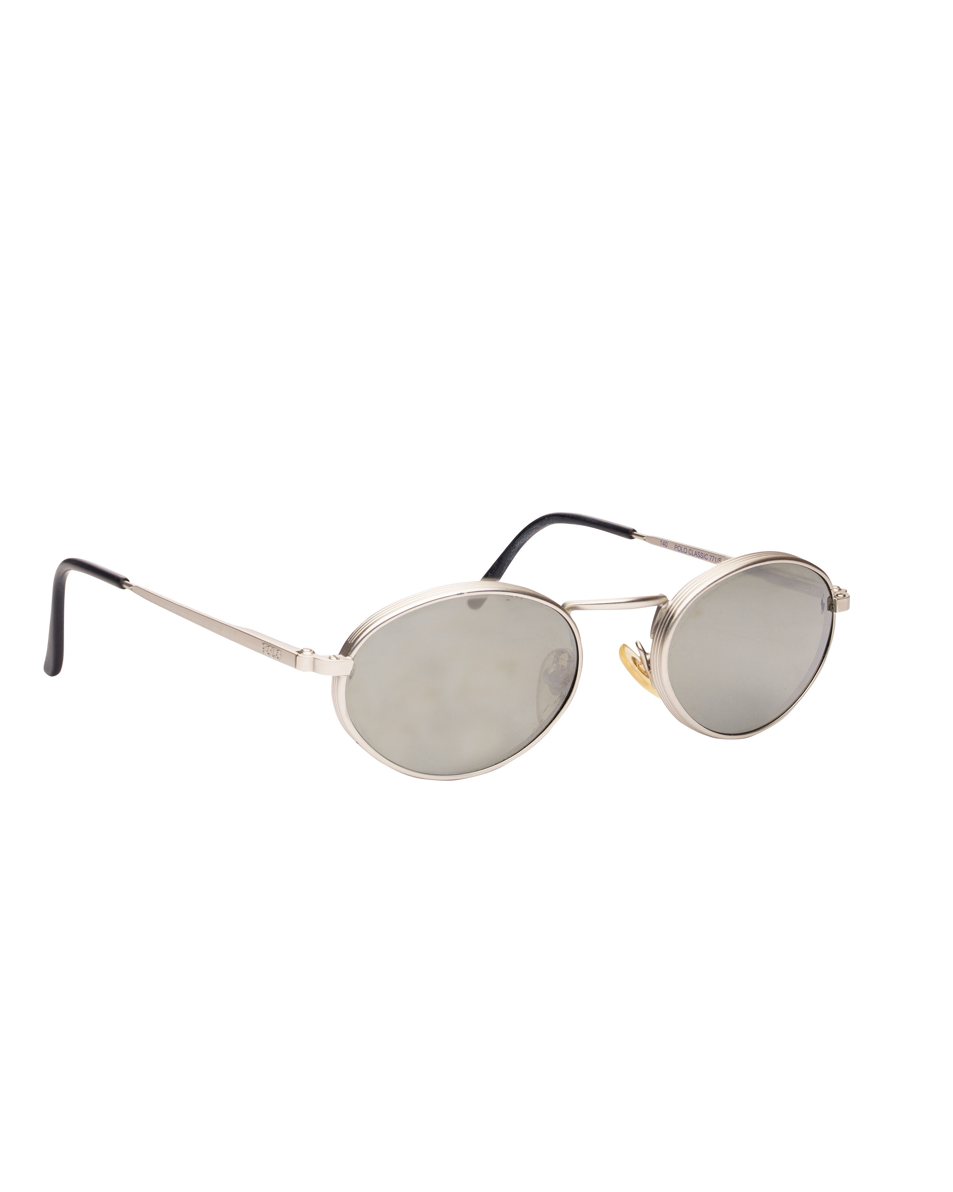 Polo Ralph Lauren Polo Classic Ralph Lauren '90s Silver Oval Sunglasses Size ONE SIZE - 1 Thumbnail