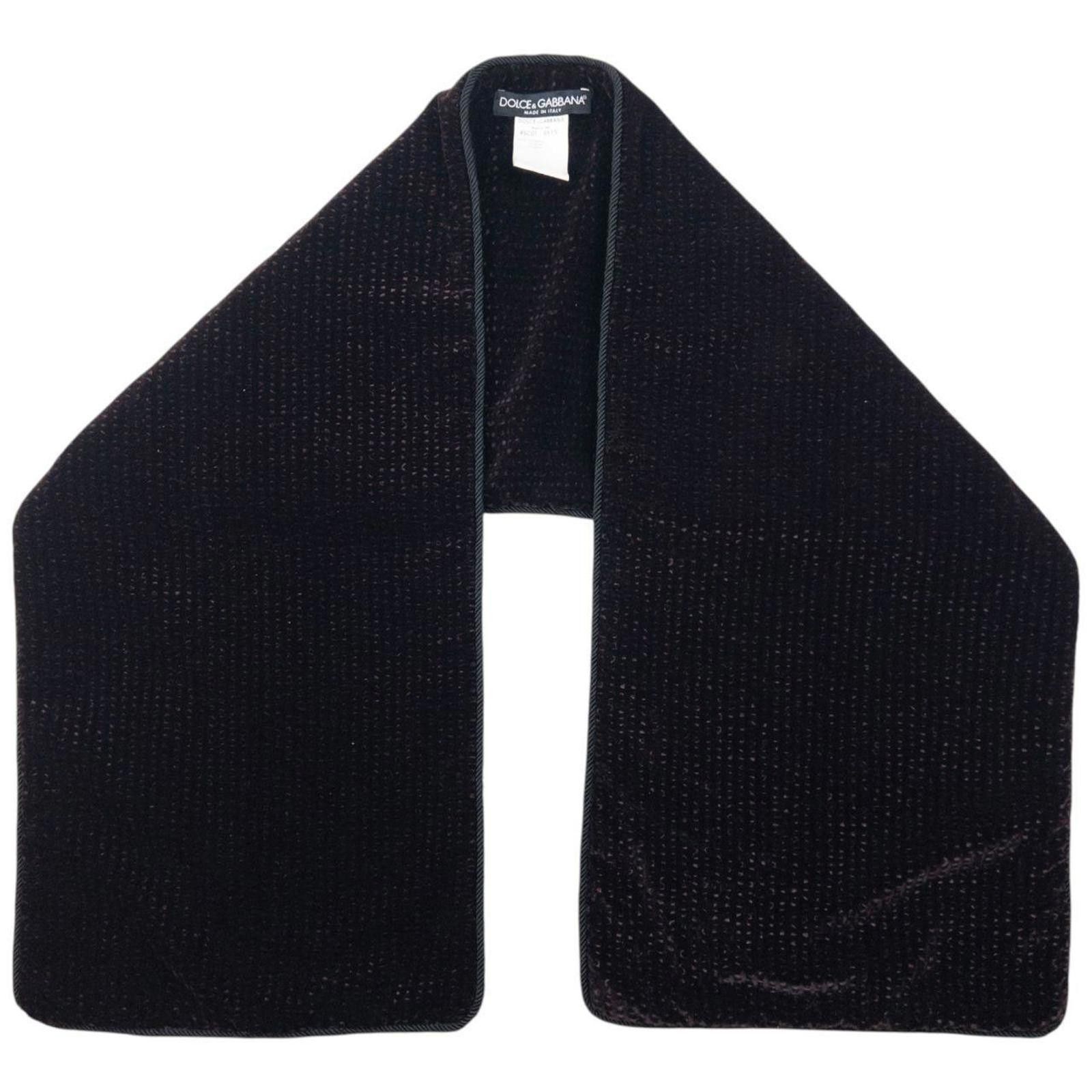 Dolce & Gabbana Vintage Dolce & Gabbana Velour Scarf Size ONE SIZE - 1 Thumbnail
