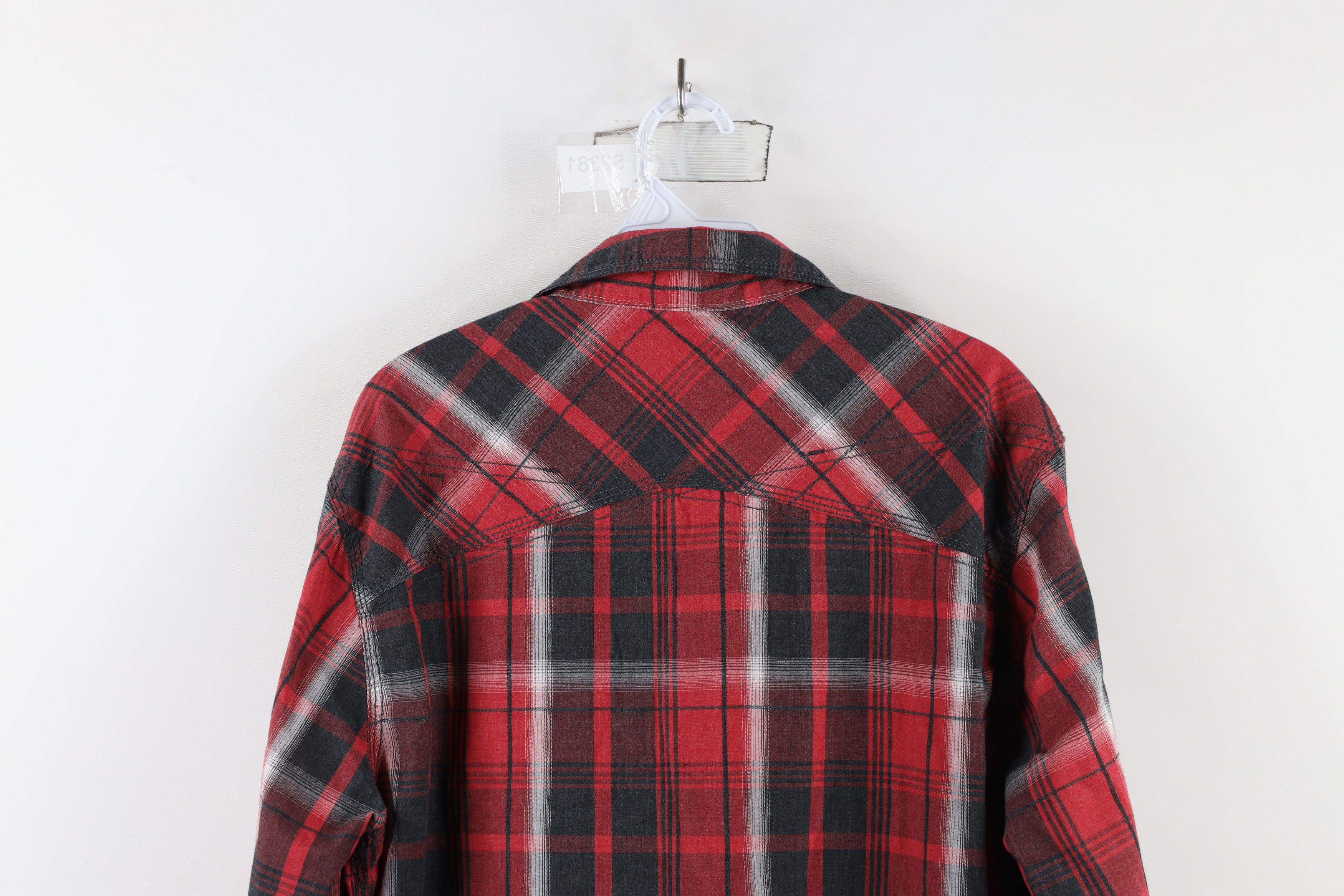 BKE × Vintage Buckle BKE Fit Thick Stitch Snap Button Western Shirt Plaid Size US L / EU 52-54 / 3 - 9 Thumbnail