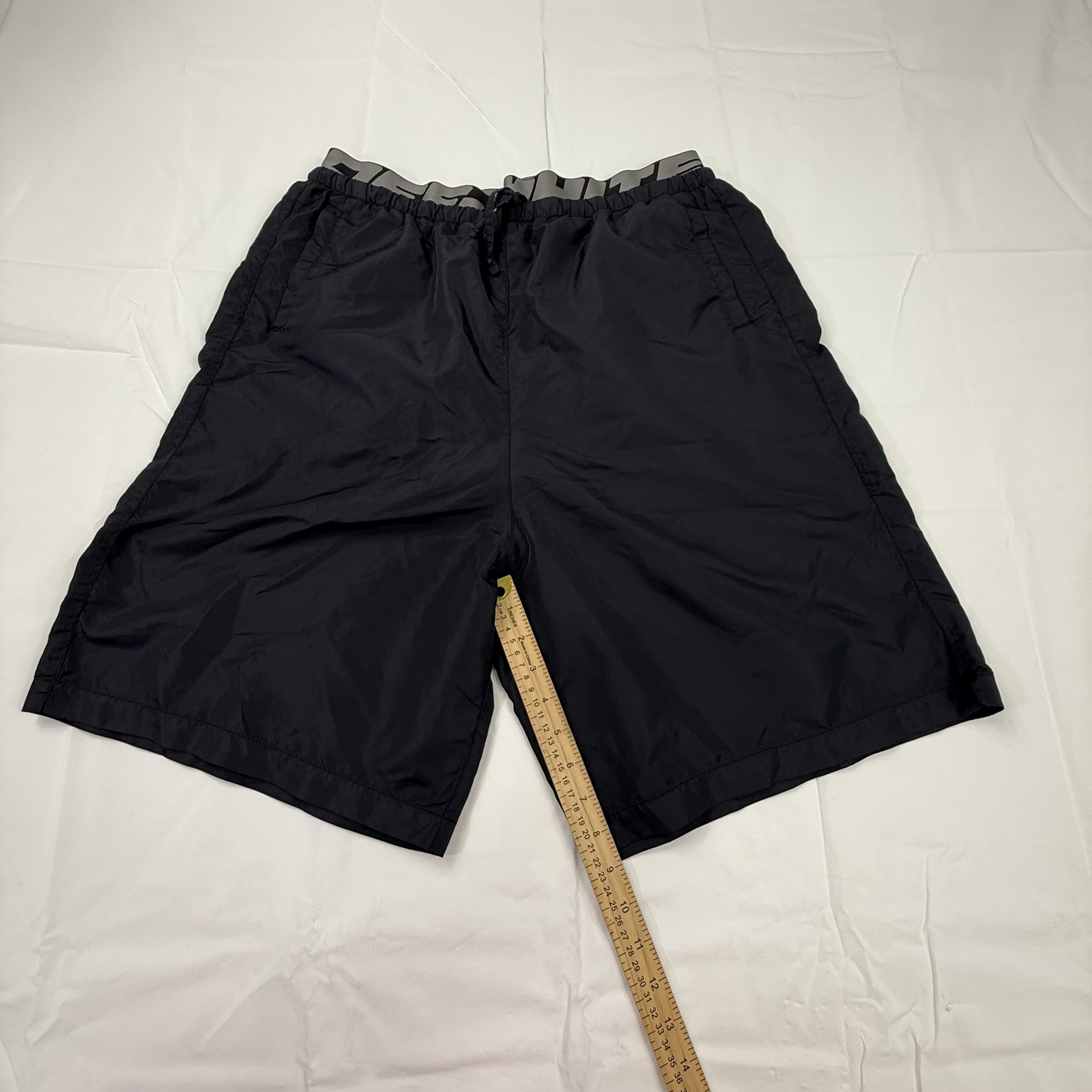 Off-White Off-White Black Industrial Logo Waistband Shorts Men's Large Size US 34 / EU 50 - 3 Thumbnail