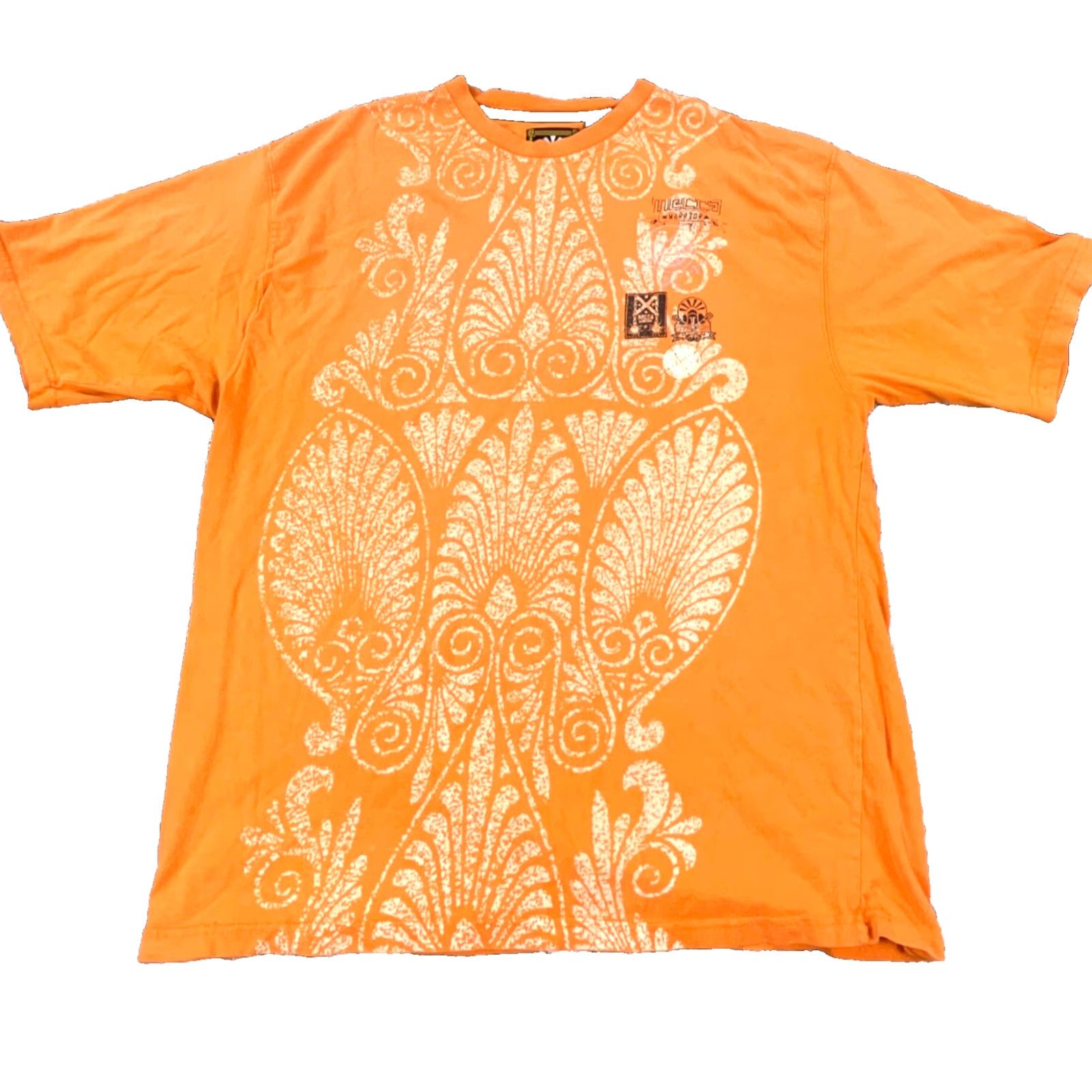 Vintage VINTAGE Mecca Shirt Men 2XL Orange Graphic Tee USA Hip Hop Gothic Grunge Motorcycle 100% Cotton Short Sleeve Crew Neck Size US XXL / EU 58 / 5 - 2 Thumbnail