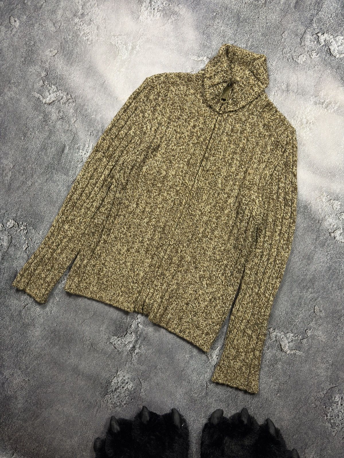 Dolce & Gabbana Dolce & Gabbana Ribbed Zip-Up Sweater Size US S / EU 44-46 / 1 - 1 Thumbnail
