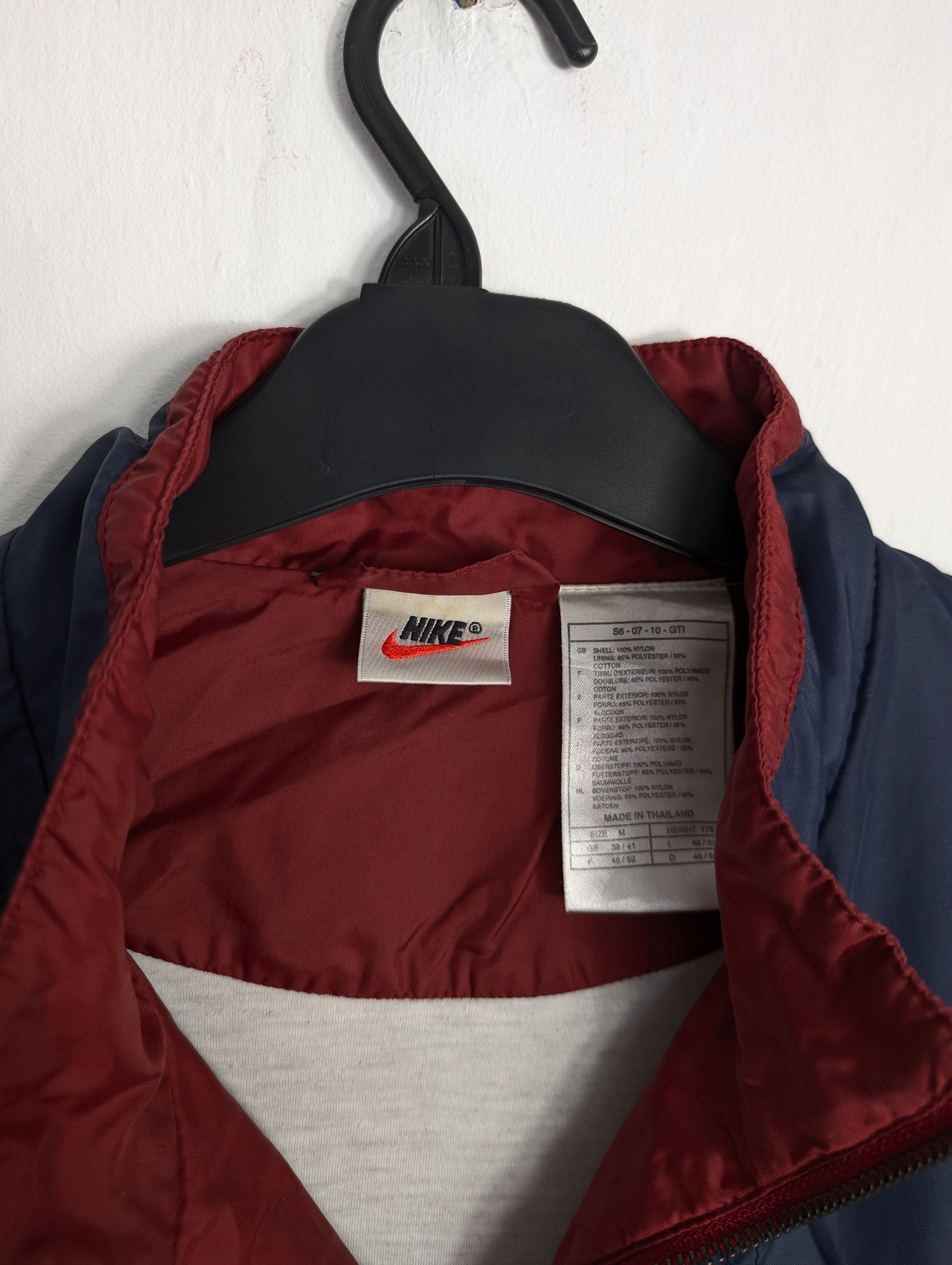 Nike Nike Vintage 90s Windbreaker Jacket Navy Burgundy Y2K Boxy Size US M / EU 48-50 / 2 - 4 Thumbnail