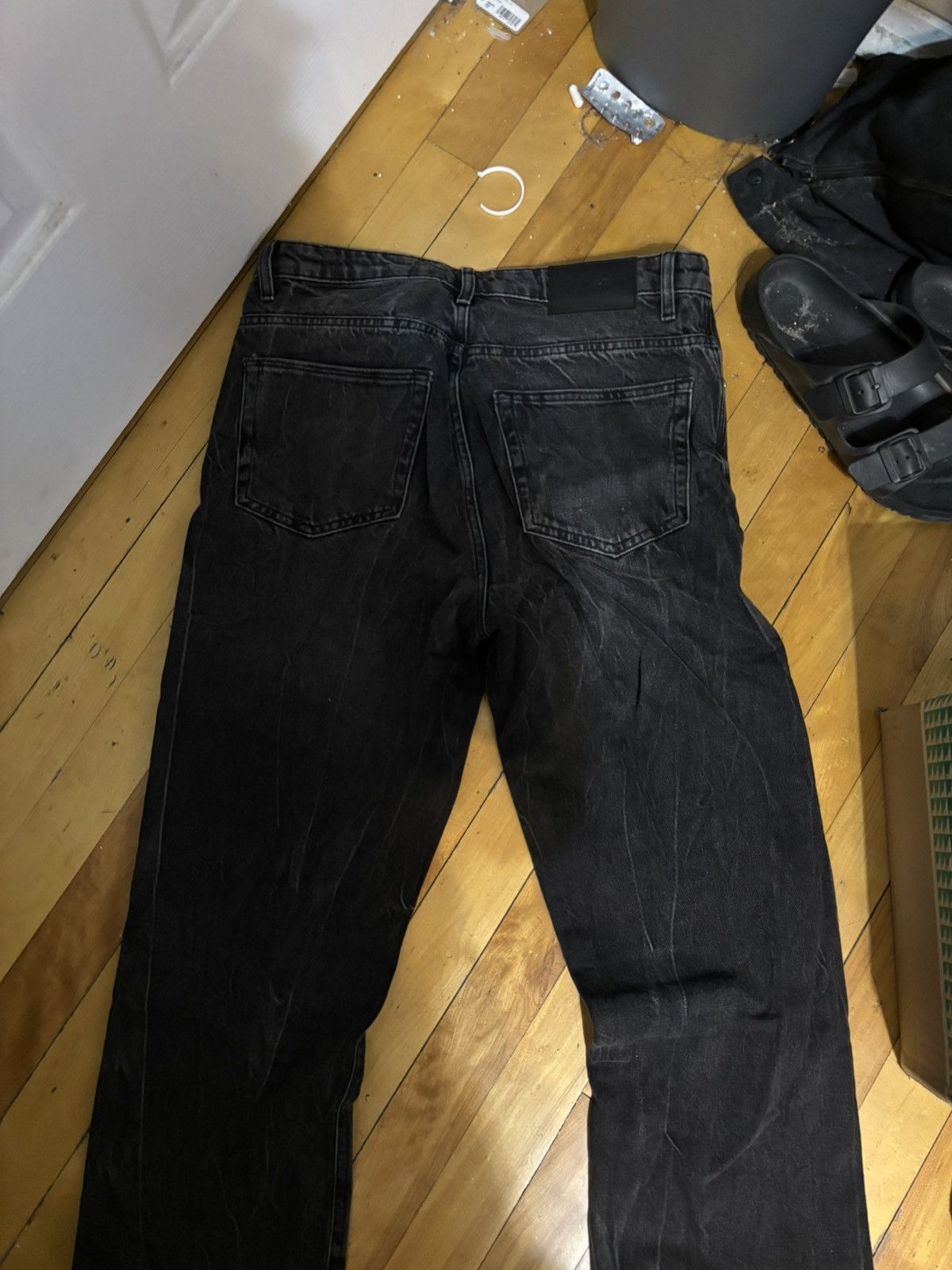 Han Kjobenhavn Black Relaxed Denim Jeans Size US 31 - 3 Thumbnail