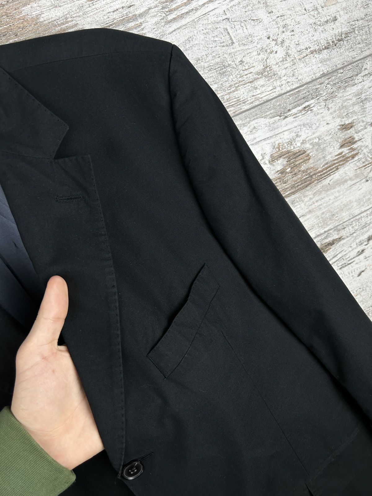 Hugo Boss Mens Vintage Hugo Boss blazer size XL black jacket rare Size 46S - 4 Thumbnail