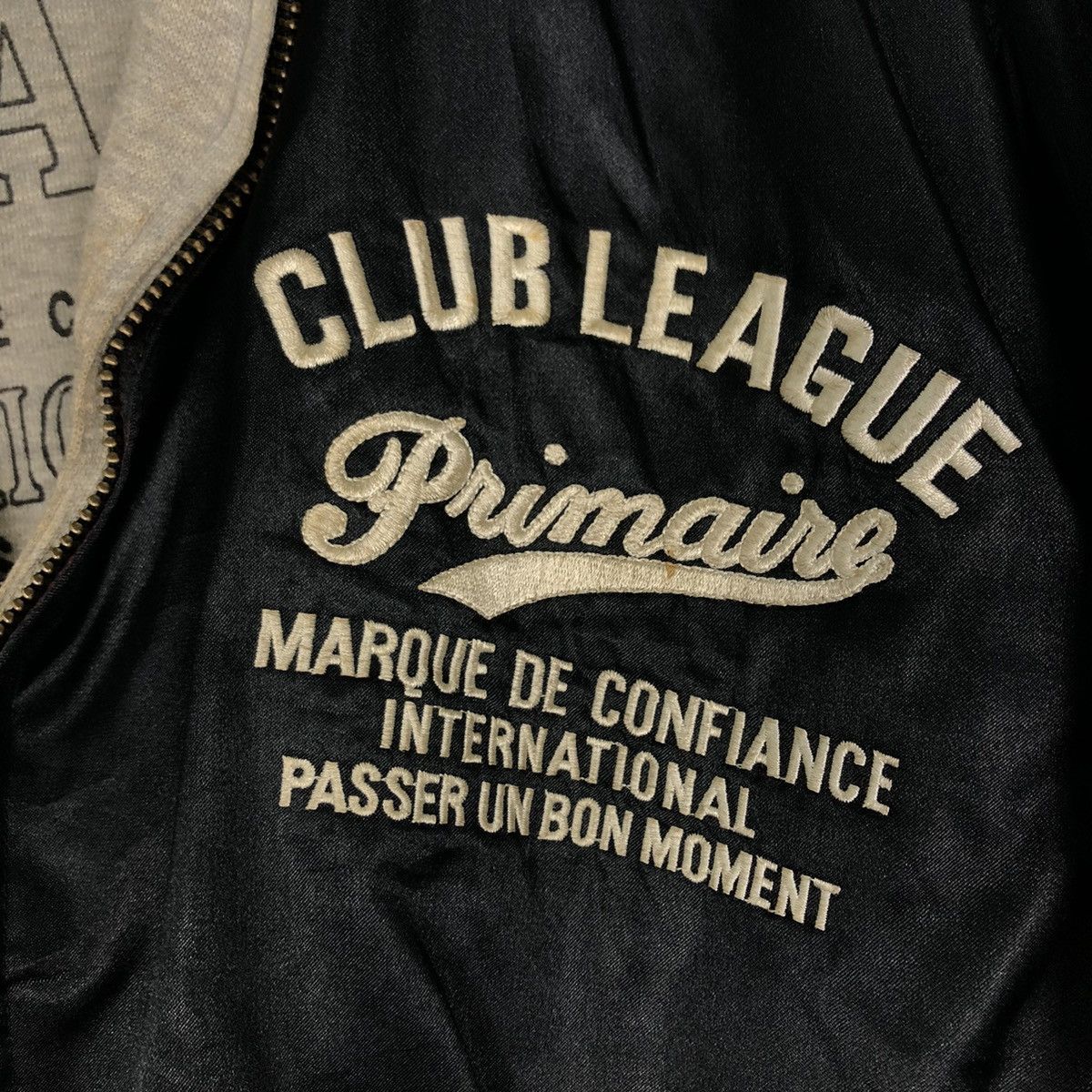 Japanese Brand 🔥Vtg Reversible Bomber Jacket Club League Sports Big Logo Size US L / EU 52-54 / 3 - 22 Thumbnail