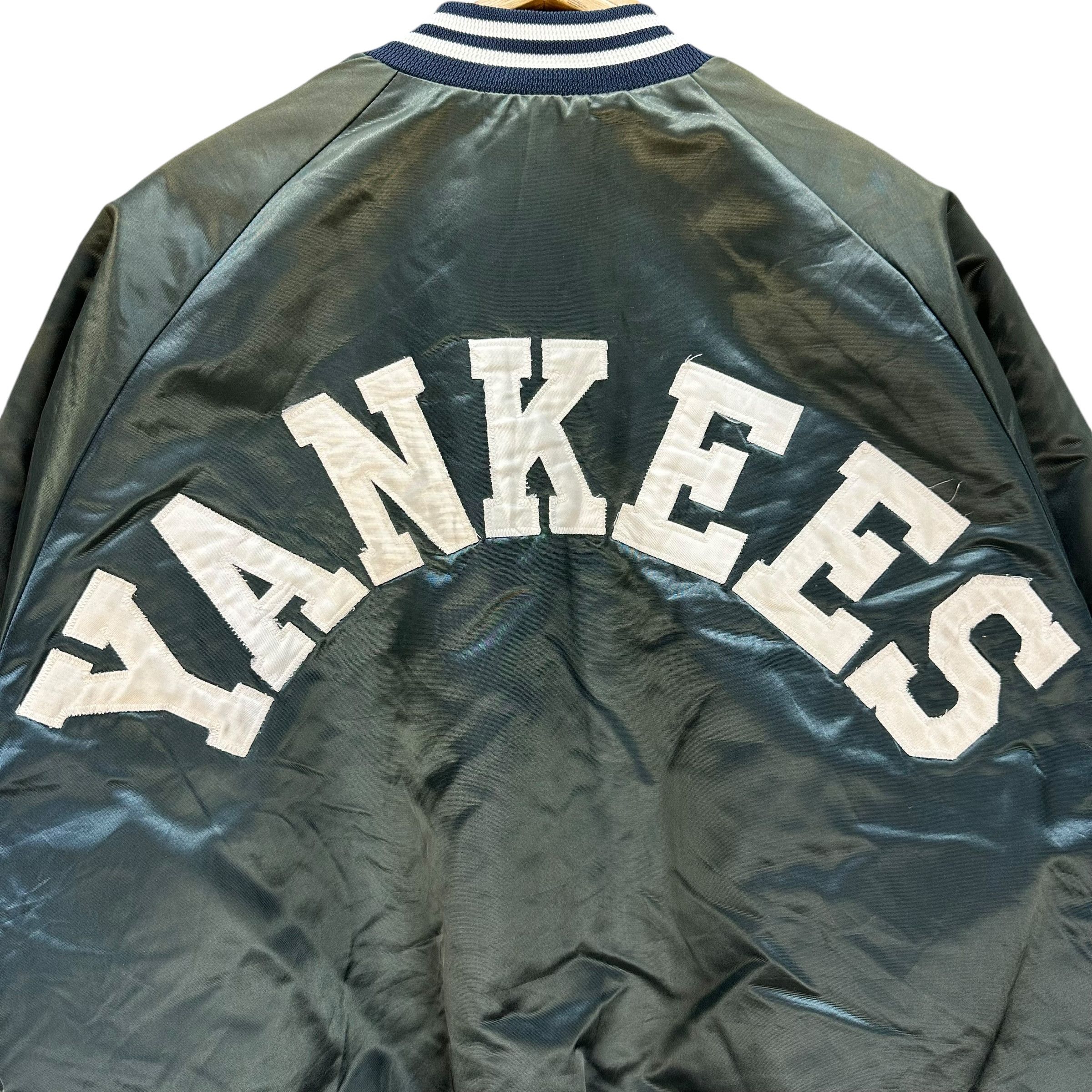 New York Yankees Vintage YANKESS Big Logo Green Stadium Jacket #A56-1295 Size US XL / EU 56 / 4 - 2 Thumbnail
