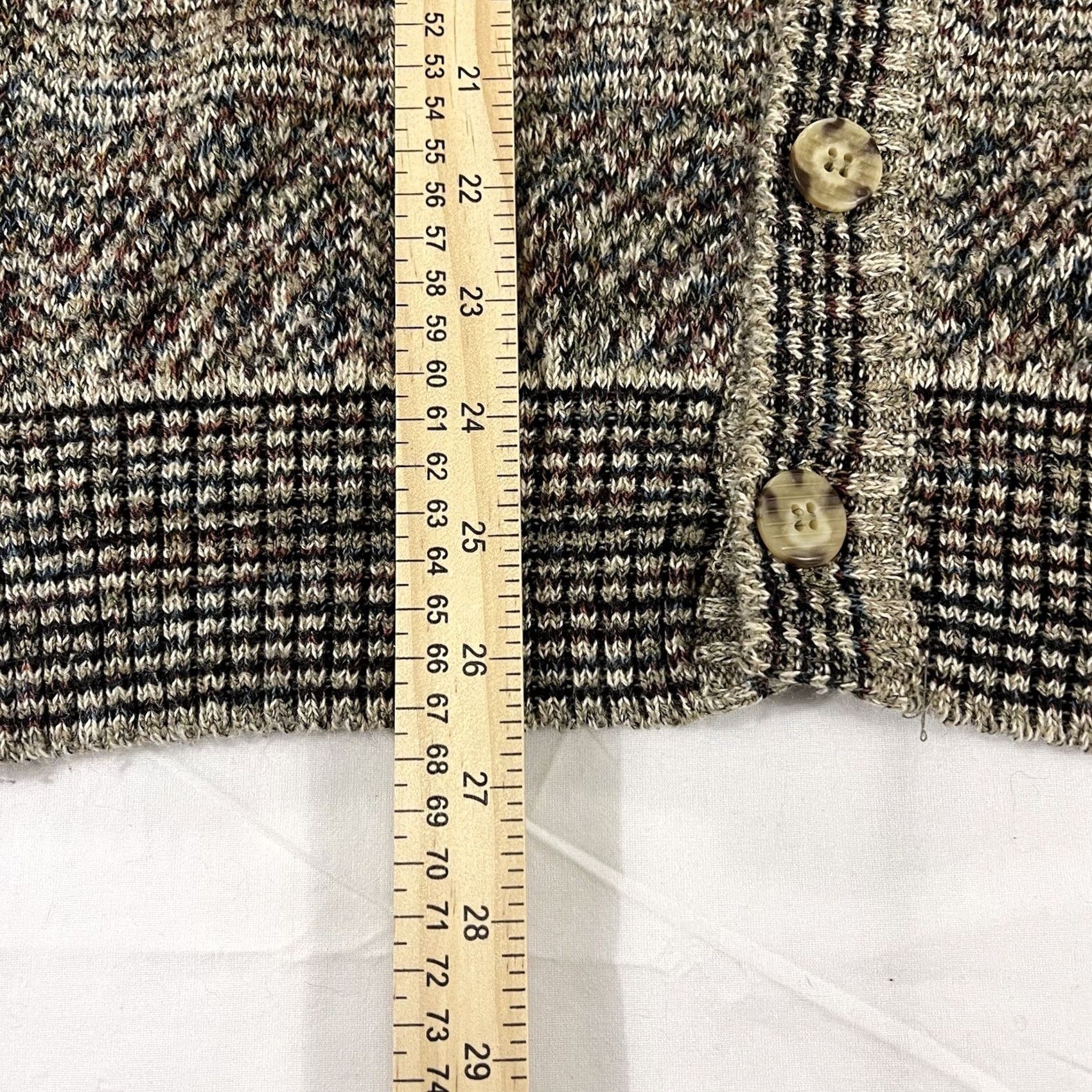 Vintage VINTAGE TSR Cardigan Sweater M Men Knit Beige 90s Button Cardigan Vintage Size US M / EU 48-50 / 2 - 4 Thumbnail