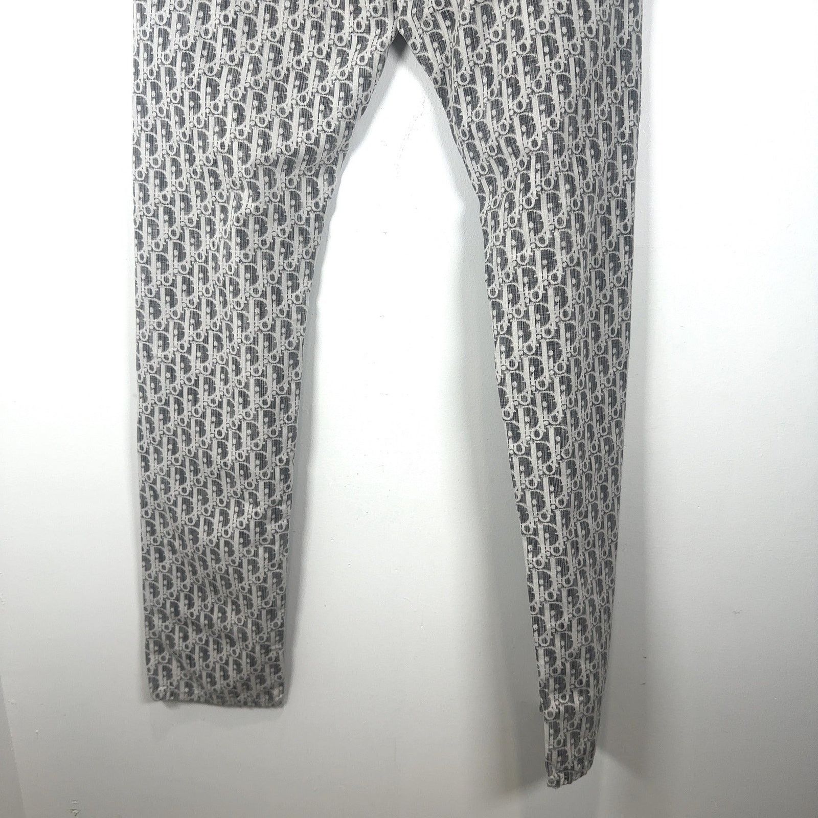 Dior Dior Grey Jacquard Washed Denim Jeans Size US 32 / EU 48 - 7 Thumbnail