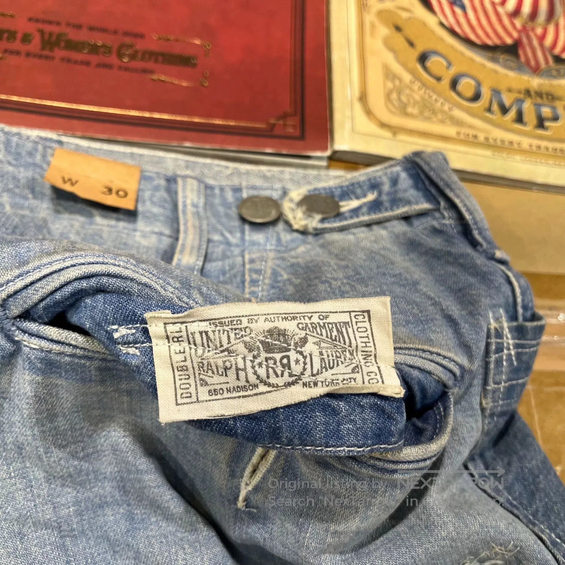 RRL Ralph Lauren rrl patchwork denim shorts by ralph lauren. Size US 30 / EU 46 - 4 Thumbnail