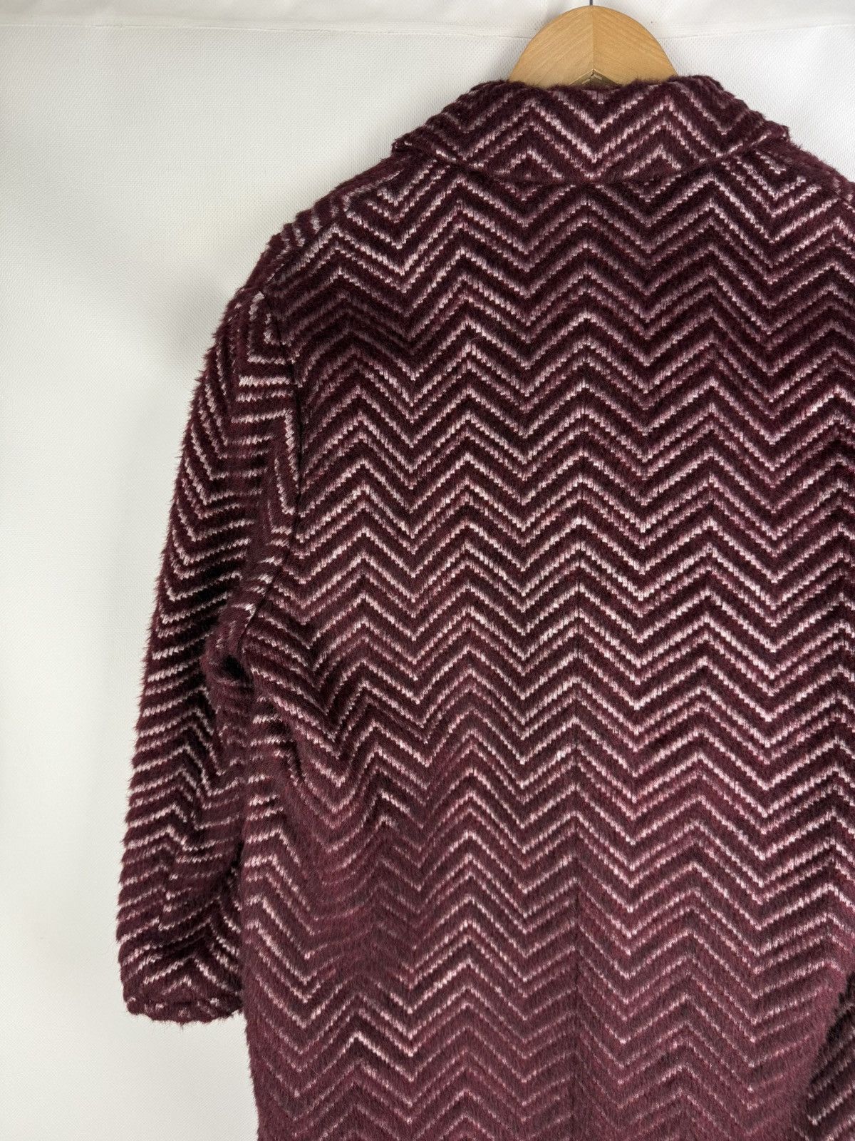 Just Cavalli × Roberto Cavalli Just Cavalli Wool / Alpaca Zig Zag Patterned Coat Jacket Size XS / US 0-2 / IT 36-38 - 18 Thumbnail