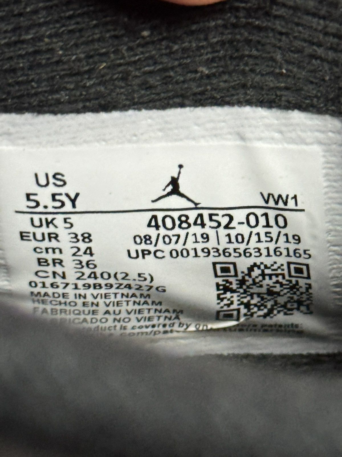 Jordan Brand Jordan 4 Retro Black Cat (2020) (GS) Size 5.5Y/7W Size US 5.5 / EU 38 - 9 Thumbnail