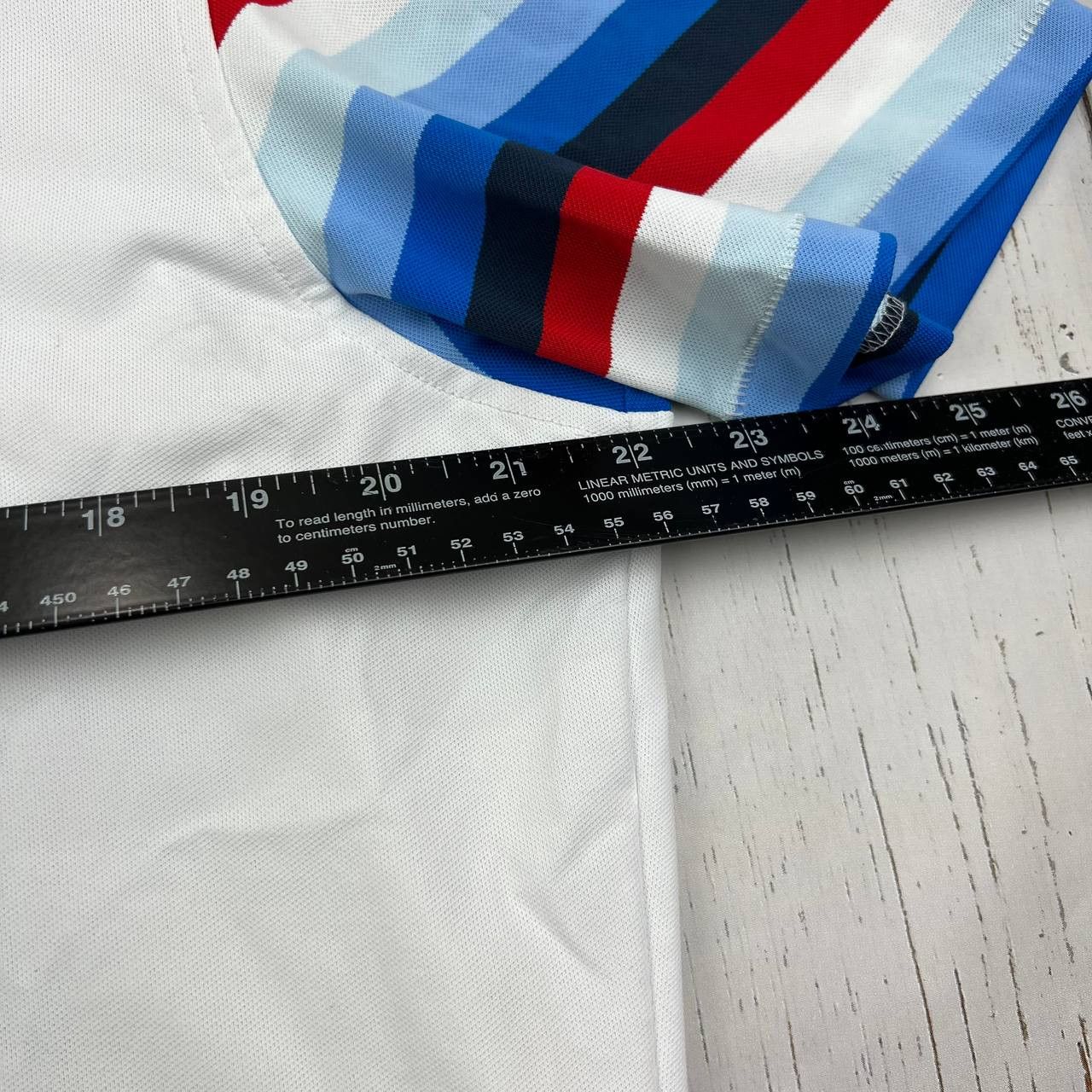G/FORE G/FORE Golf Logo Large Polo Shirt Striped Short Sleeve Men Size US L / EU 52-54 / 3 - 7 Thumbnail