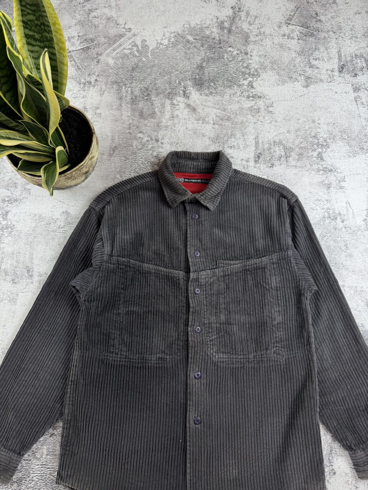 Billabong Billabong Corduroy Velvet Velour Overshirt Button Pullover Size US S / EU 44-46 / 1 - 4 Thumbnail