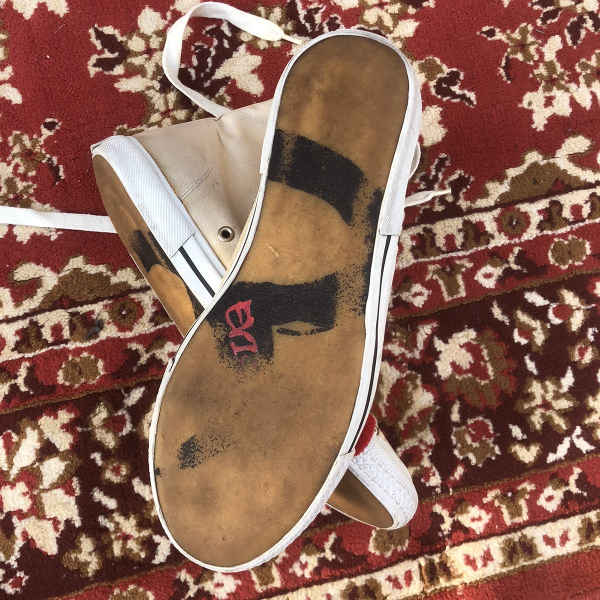 Evisu × Vintage Vintage Evisu high Top Sneakers Size US 10.5 / EU 43-44 - 6 Thumbnail