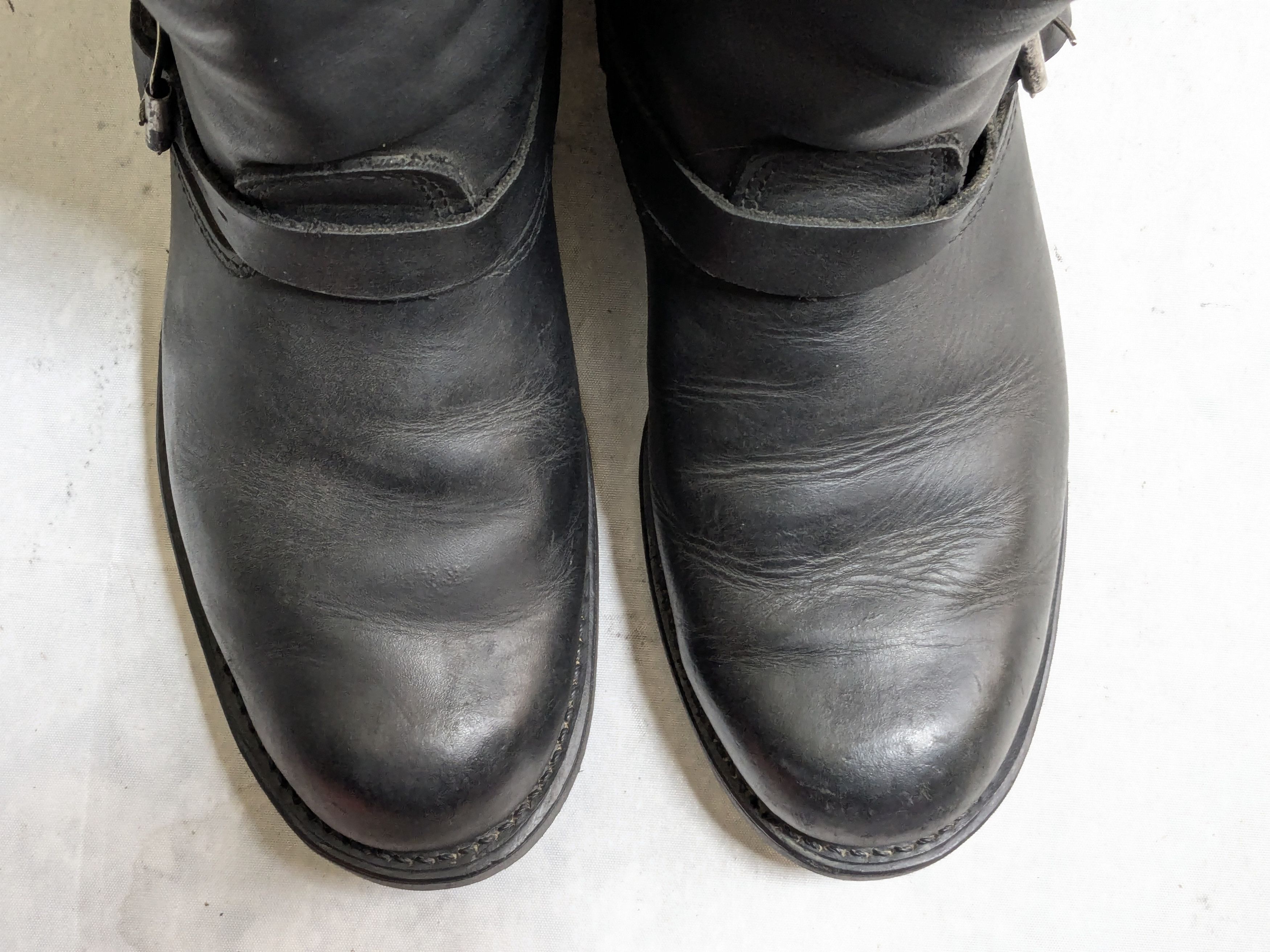 Frye Frye Engineer Boots Black Leather 10 M Leather Buckle Size US 10 / EU 43 - 2 Thumbnail