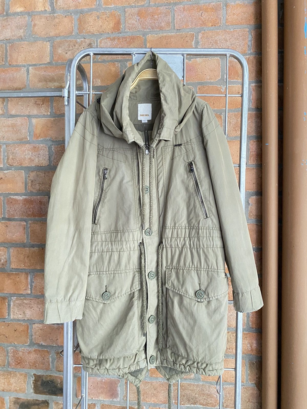 Diesel Diesel Khaki Parka Coat Size US S / EU 44-46 / 1 - 24 Thumbnail