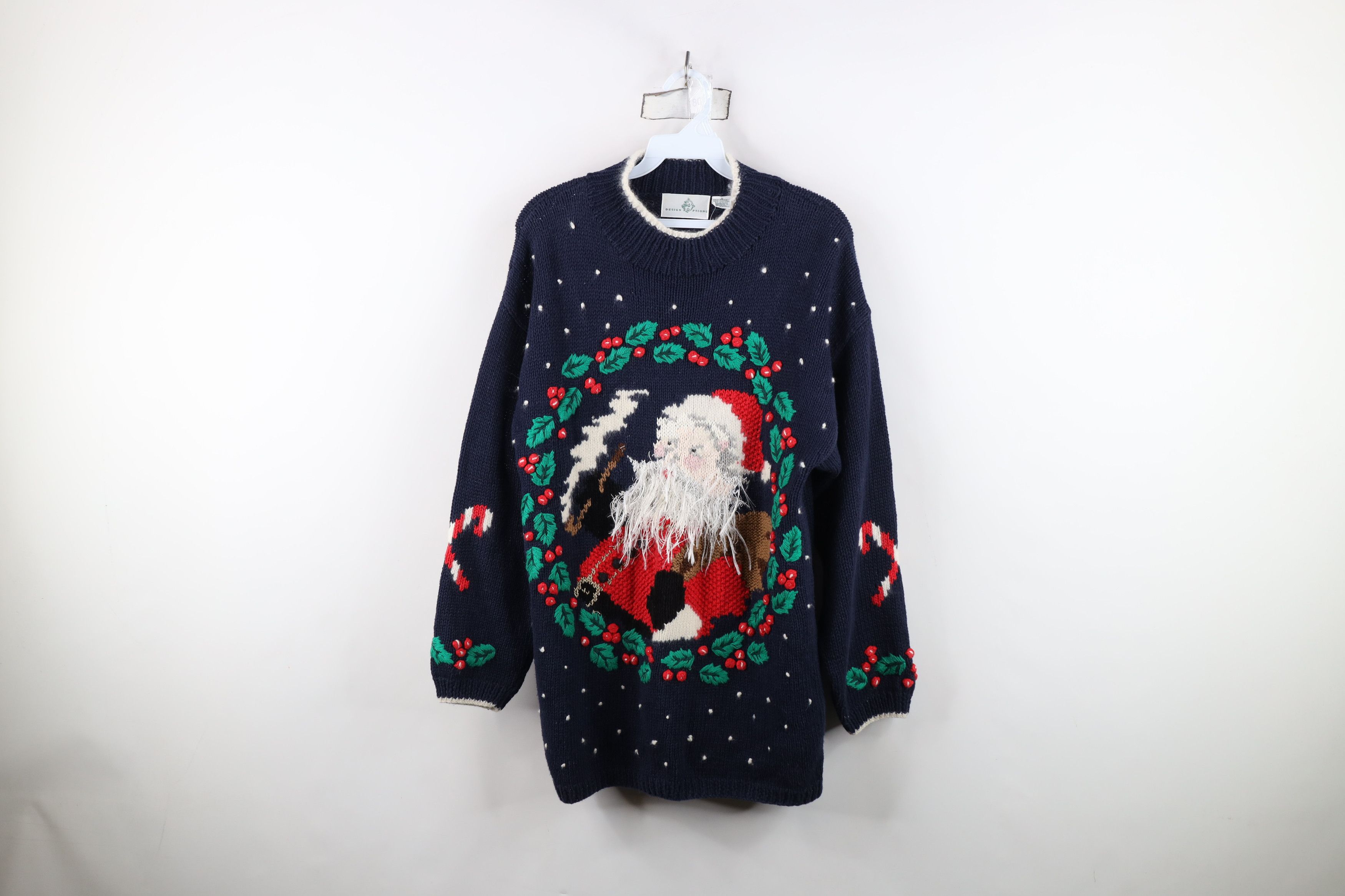 Vintage Vintage 90s Design Philip Santa Claus Christmas Sweater Size S / US 4 / IT 40 - 1 Thumbnail