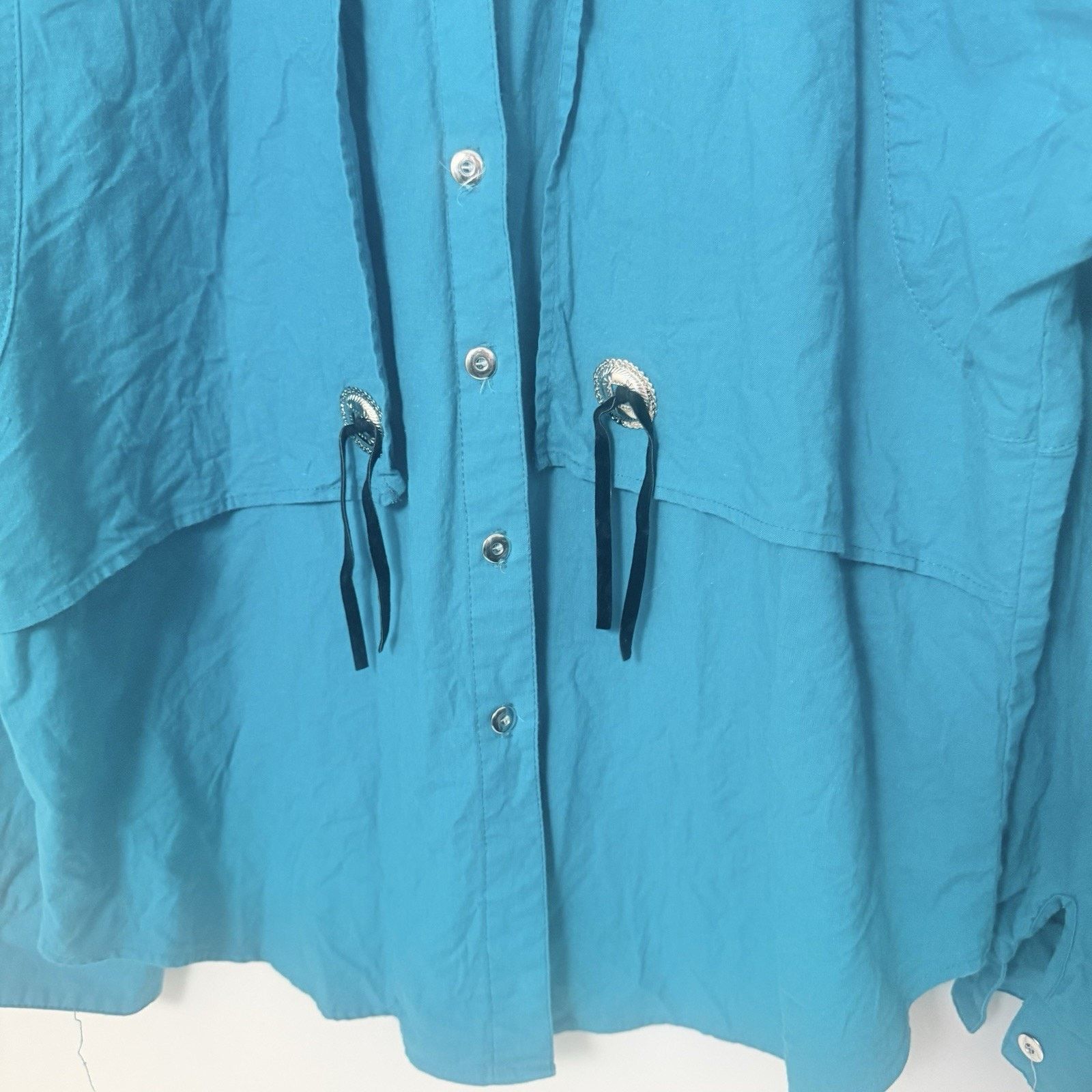 Other VTG Rough Rider Circle Blouse 90’s Rodeo Westerncore Concho Size L / US 10 / IT 46 - 6 Thumbnail