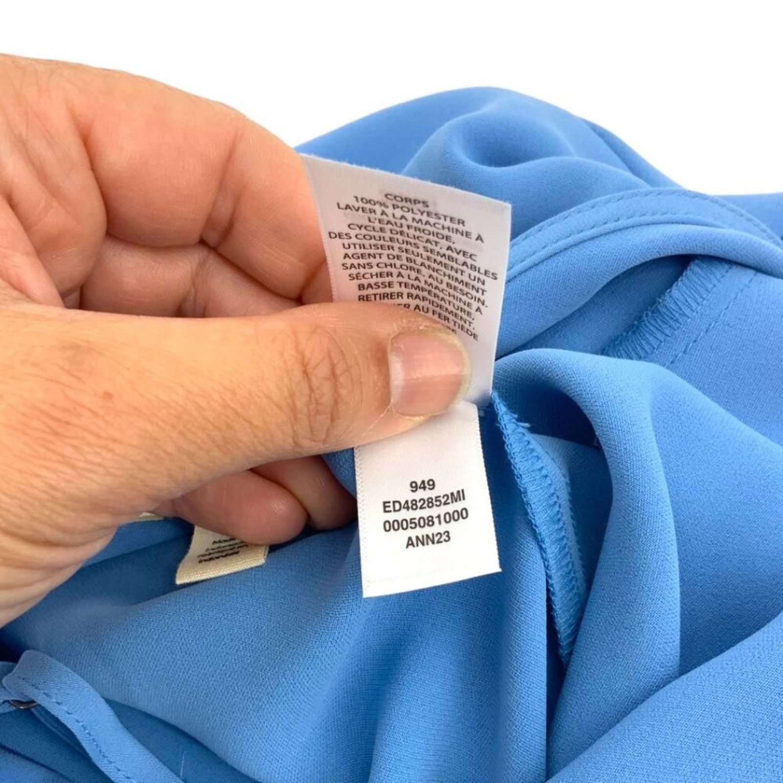 Other Open Edit Pleated Asymmetric Top Blue Size XXS NWOT $59 MSRP Size XXS / US 00 / IT 34 - 6 Thumbnail