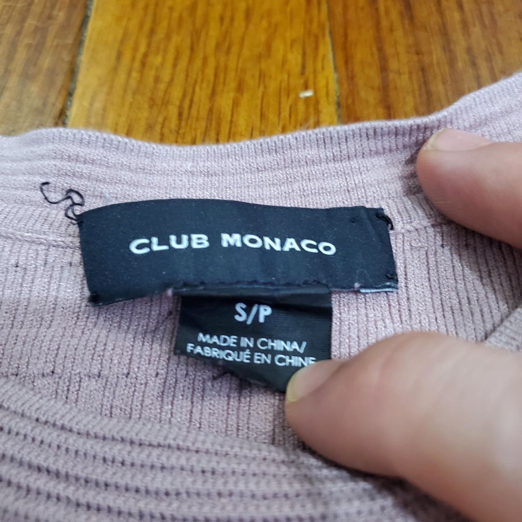 Club Monaco Club Monaco Sweater Womens Small Purple Balloon Sleeve Striped Knit Pullover Size S / US 4 / IT 40 - 5 Thumbnail