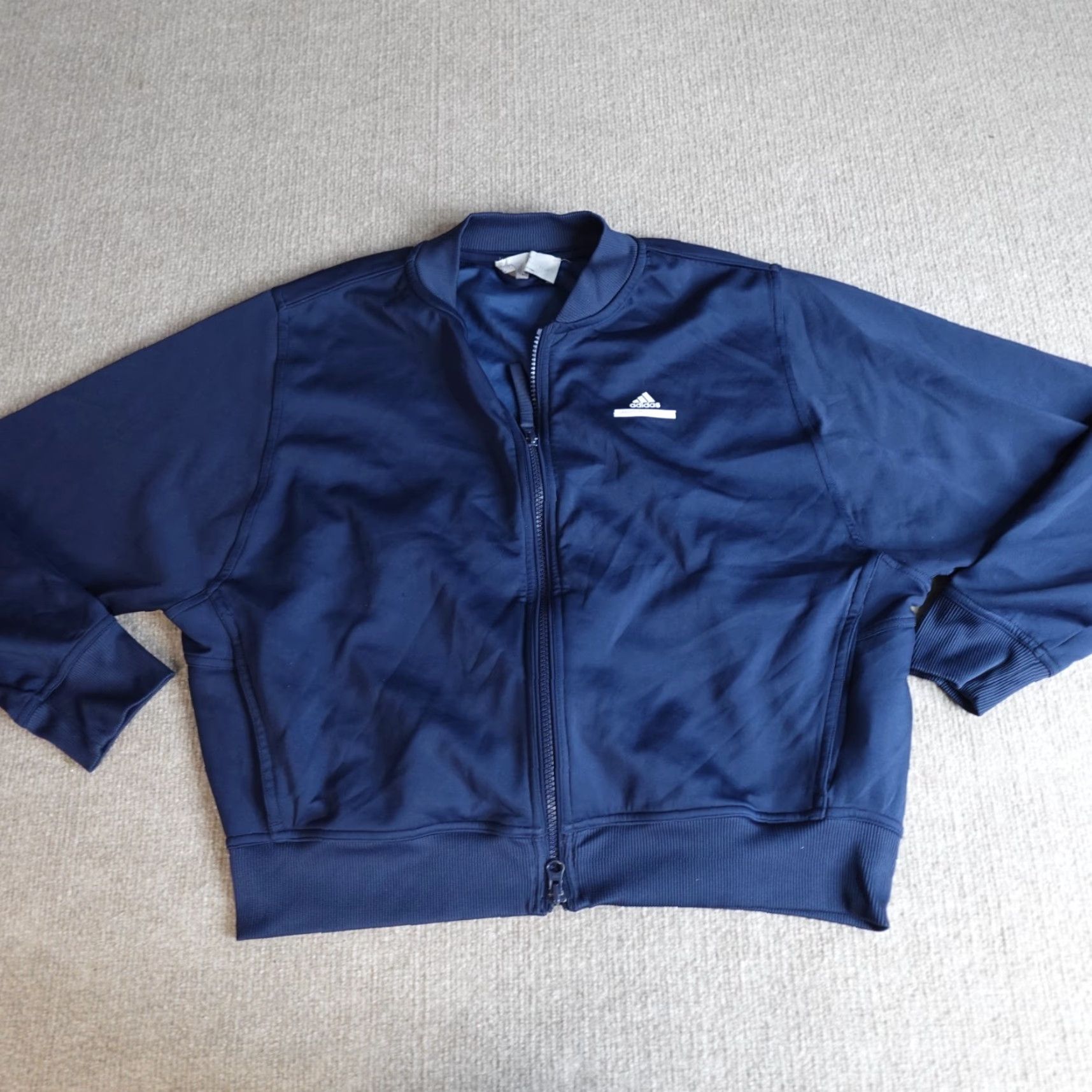Adidas Adidas Stella McCartney Women's Jacket Medium Blue Full Zip Cropped Barricade Jacket Womens Blue Full Zip Barricade - Size M / US 6-8 / IT 42-44 - 2 Thumbnail
