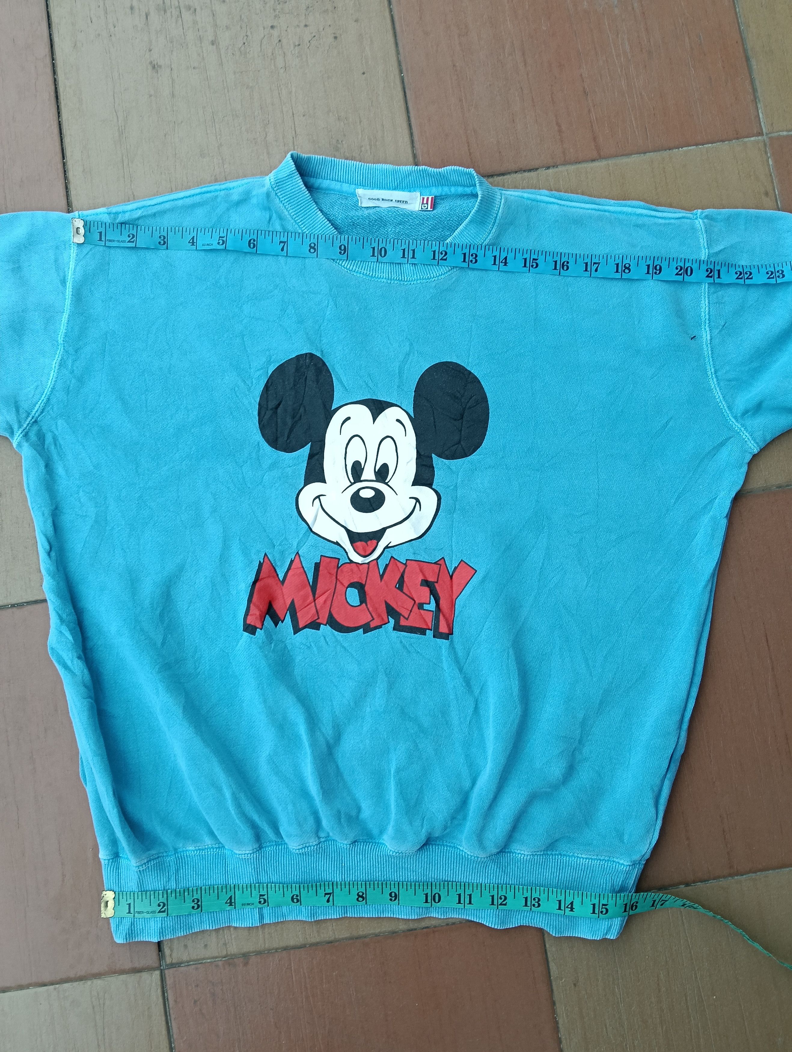 Mickey Mouse Rare Mickey Mouse Sweatshirt Blue Crewneck Cartoon Pullover Size US L / EU 52-54 / 3 - 8 Thumbnail