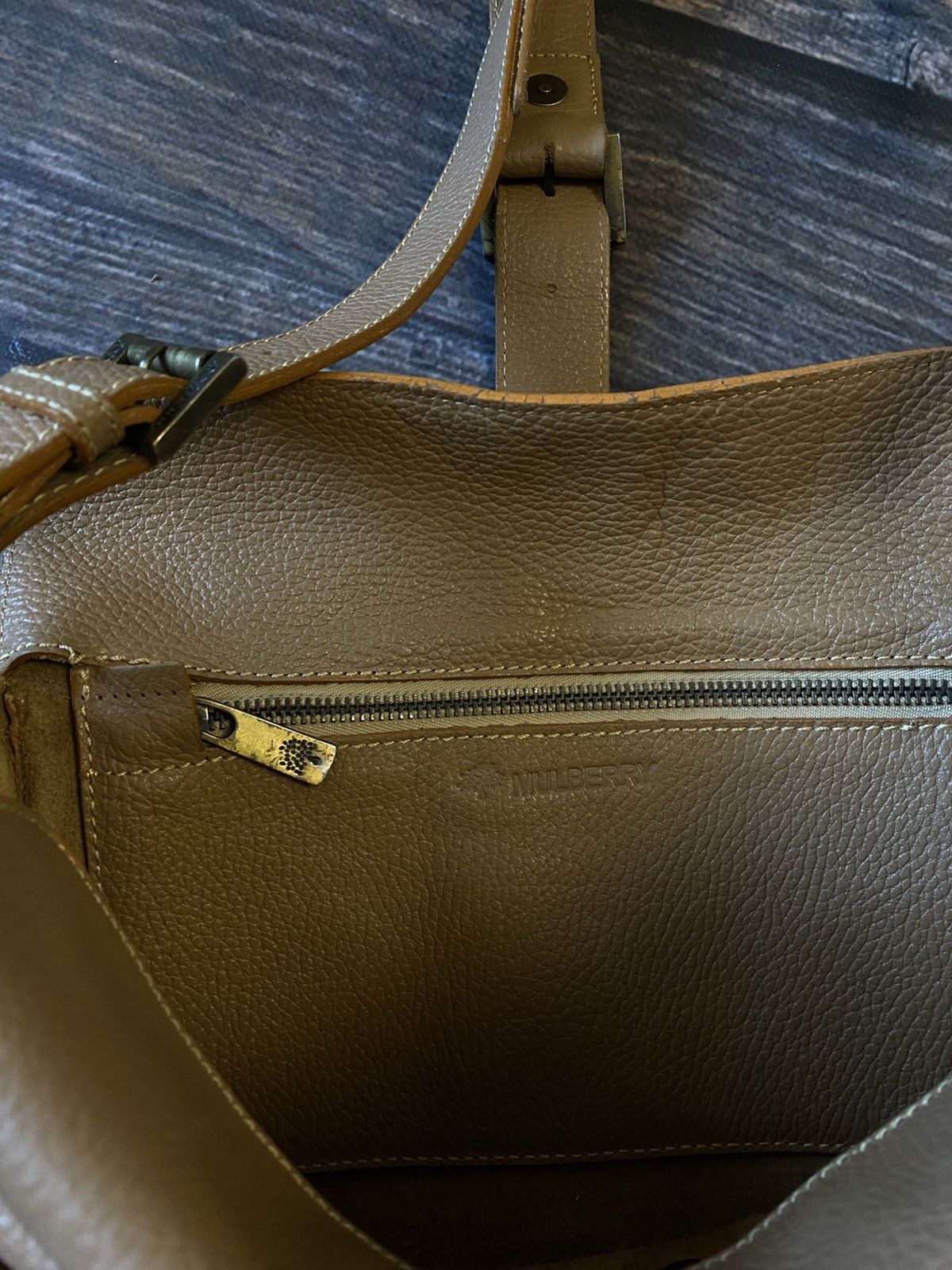 Mulberry × Vintage MULBERRY leather messenger bag Size ONE SIZE - 6 Thumbnail