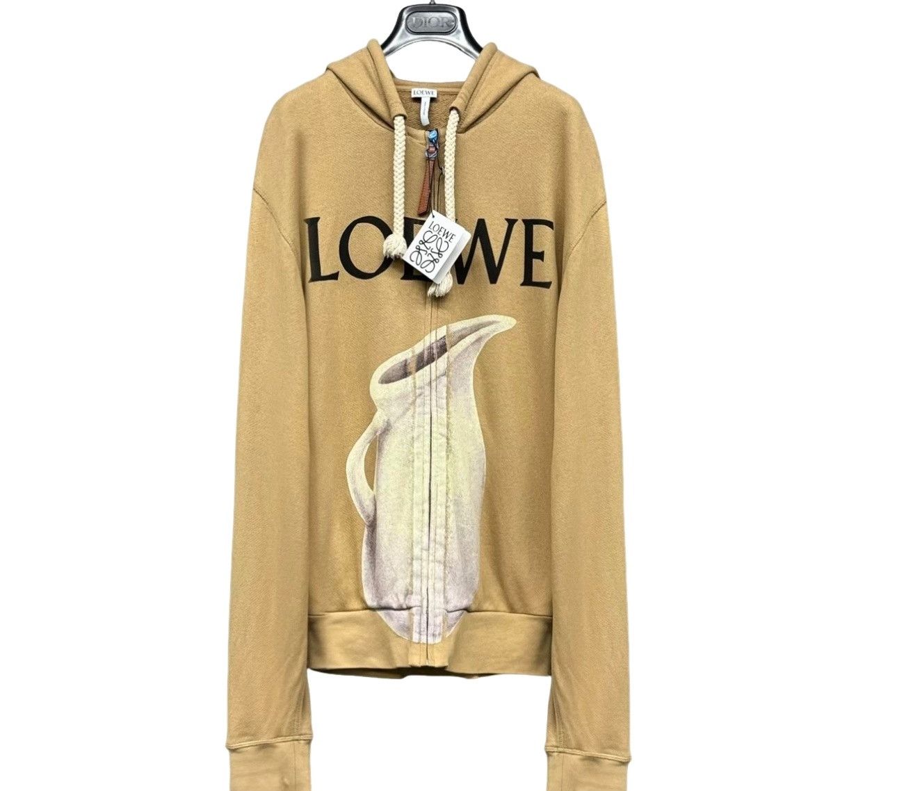 Loewe Loewe Distressed Logo Zip Hoodie Size M Size US M / EU 48-50 / 2 - 1 Thumbnail