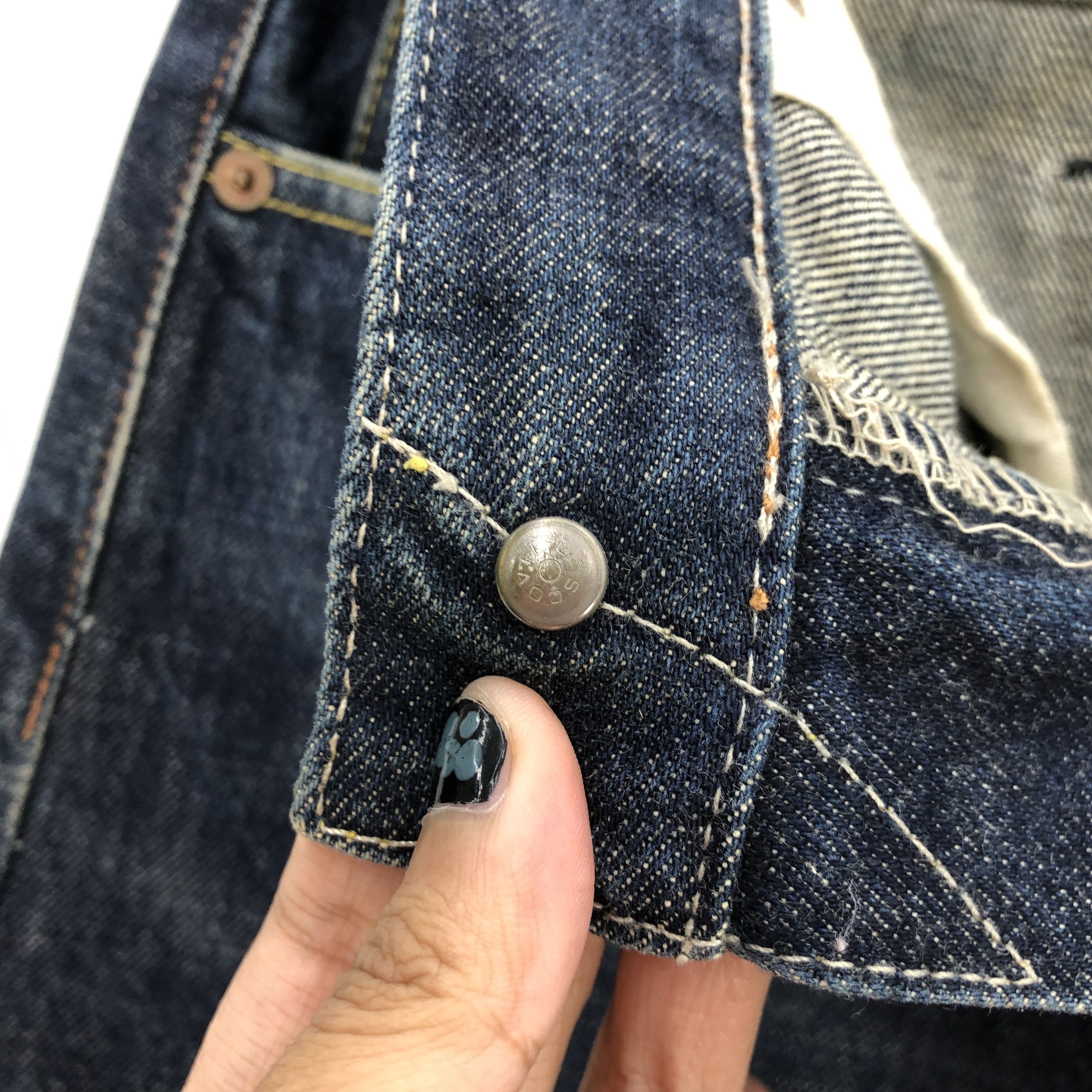Japanese Brand Vintage 90s JPN Selvedge Jeans Japanese Redline 56789 Size 28" / US 6 / IT 42 - 7 Thumbnail