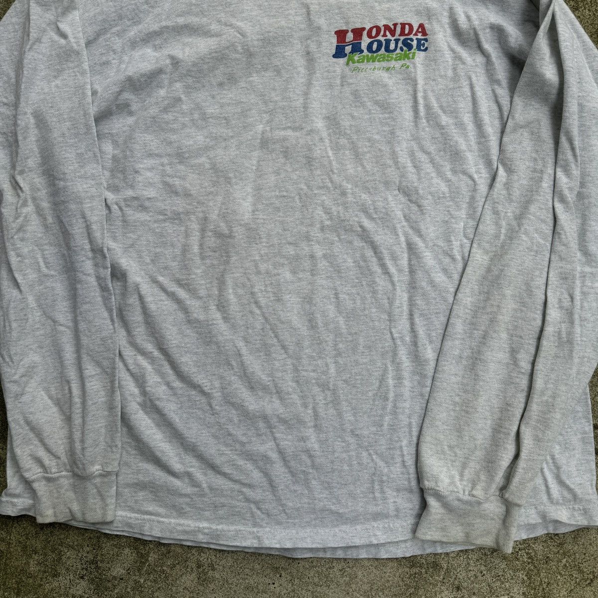 Vintage Honda House Kawasaki Bikes Faded Moto Shirt ERD Biker WCC Size US XXL / EU 58 / 5 - 15 Thumbnail