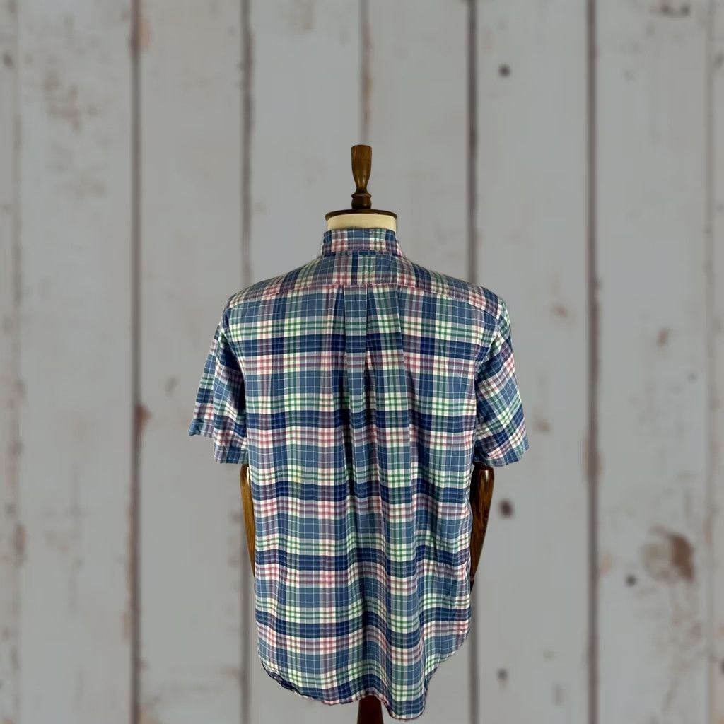 Ralph Lauren Ralph Lauren Mens Button-Down Shirt XL Blue Plaid Short Sleeve Classic Fit Size US XL / EU 56 / 4 - 1 Thumbnail