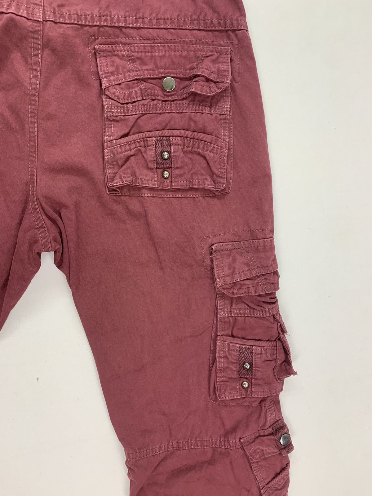 Vintage Rare Cargopants Tactical Pocket chrome heart style Size US 32 / EU 48 - 4 Thumbnail