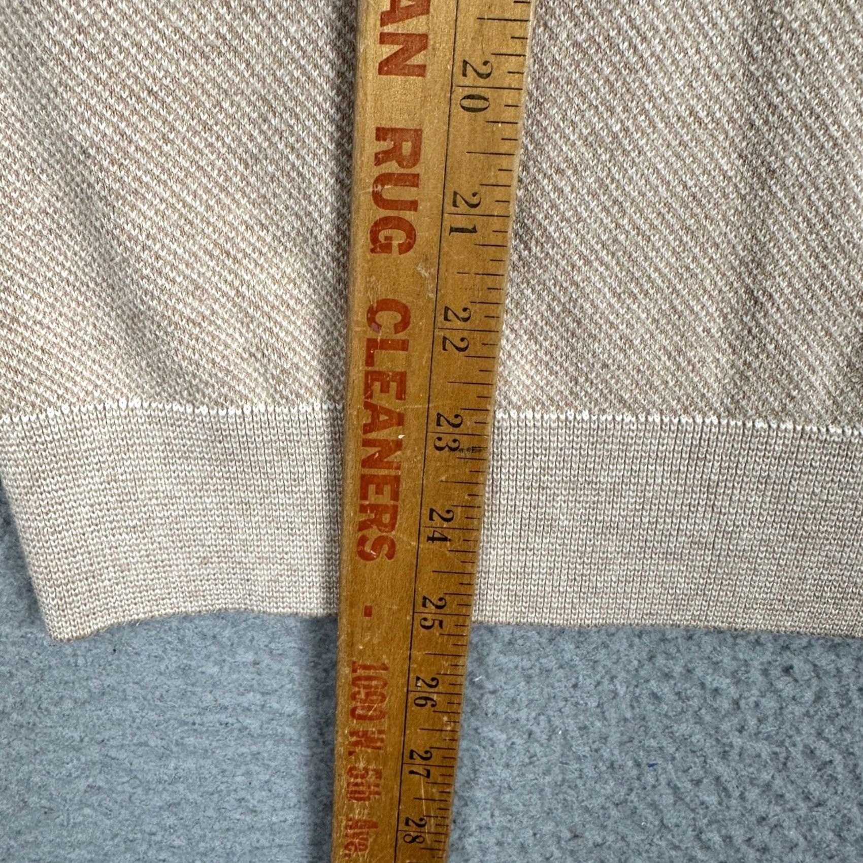 Bonobos Bonobos Sweater Mens S Tan Quarter Zip Pullover Mock Neck Knit Long Sleeve Classic Casual EUC Size US S / EU 44-46 / 1 - 7 Thumbnail