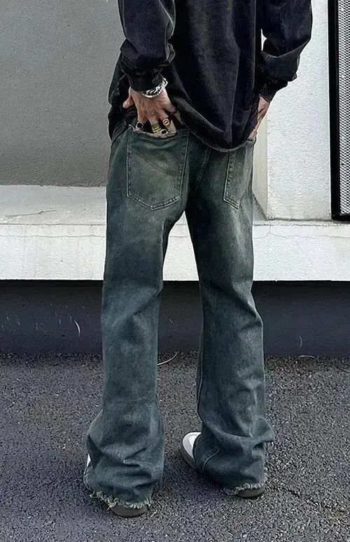 VIBE Vintage Autumn Blue Denim Pants Size US 32 / EU 48 - 3 Thumbnail