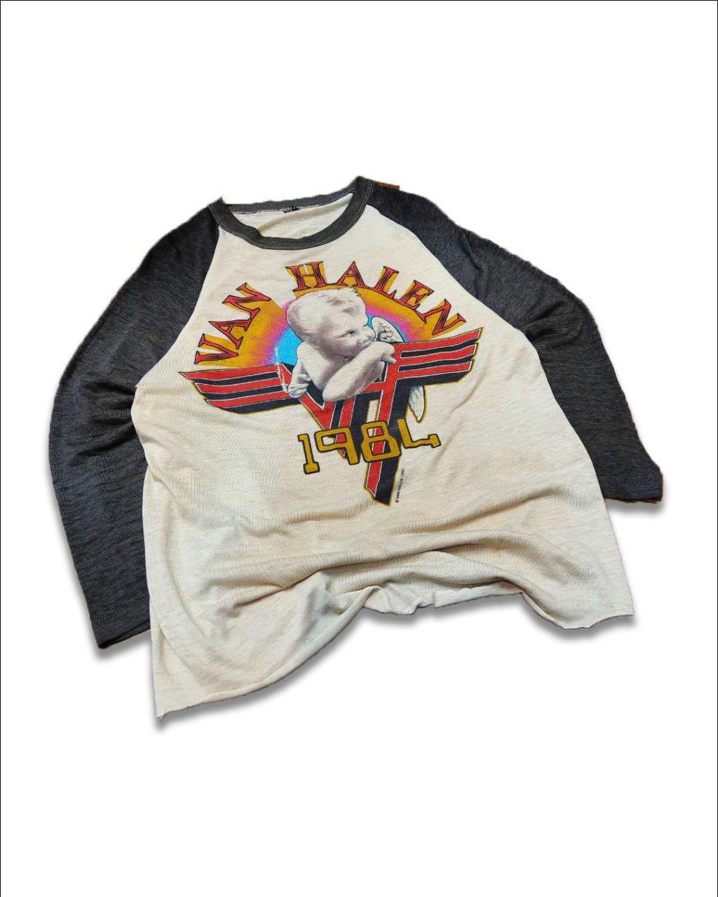 Band Tees Vintage 80's Van Halen Band Tour Smoking Baby Longsleeve 3Q Size US L / EU 52-54 / 3 - 1 Thumbnail