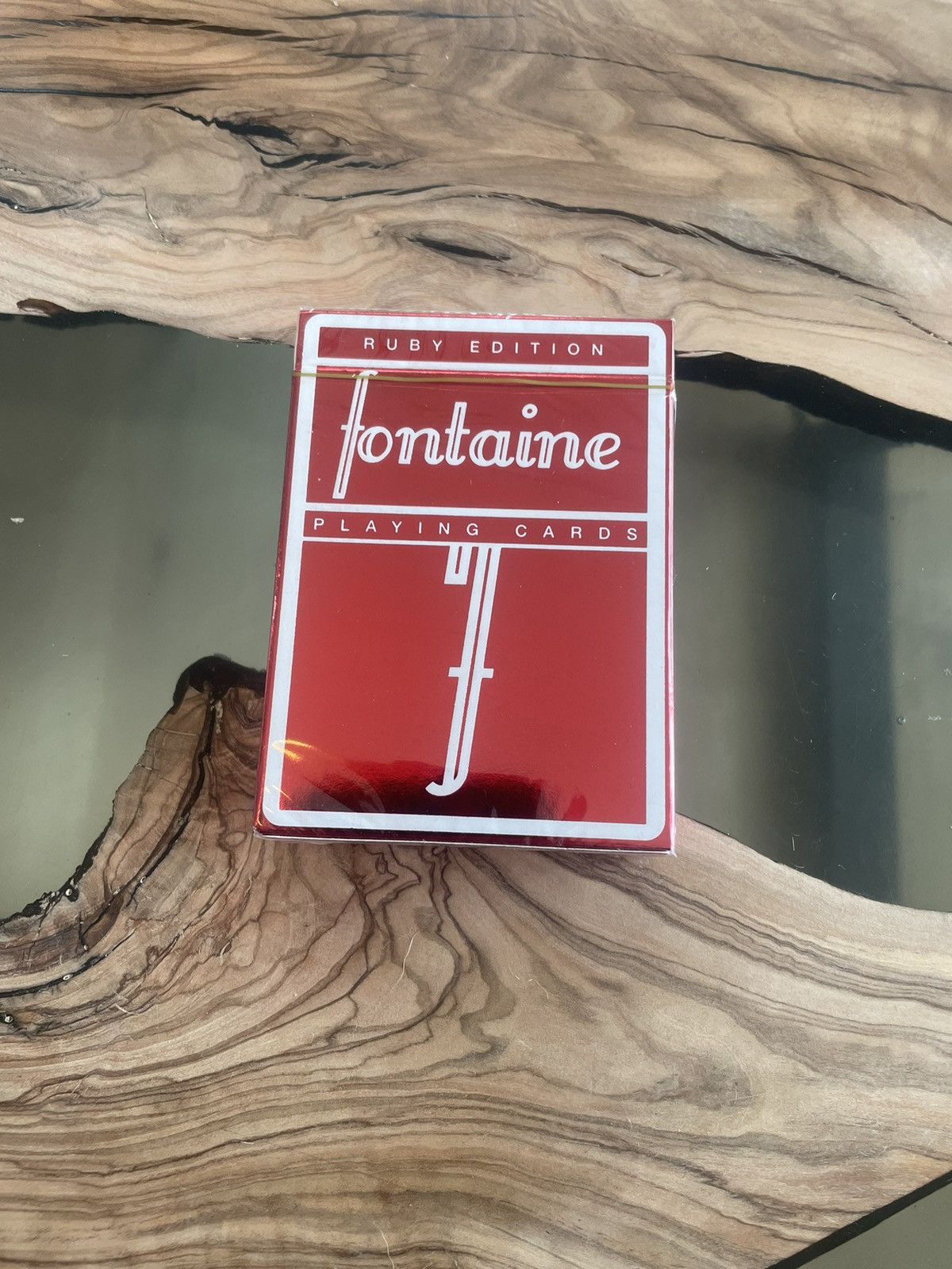 Bicycle FONTAINE LIMITED RUBY FOIL - SINGLE DECK PLAYING CARDS Size ONE SIZE - 4 Thumbnail