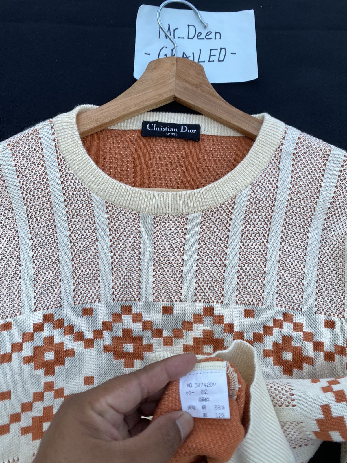 Christian Dior Monsieur Rare Vintage Christian Dior Sports Knitwear Sweater Size US M / EU 48-50 / 2 - 10 Thumbnail